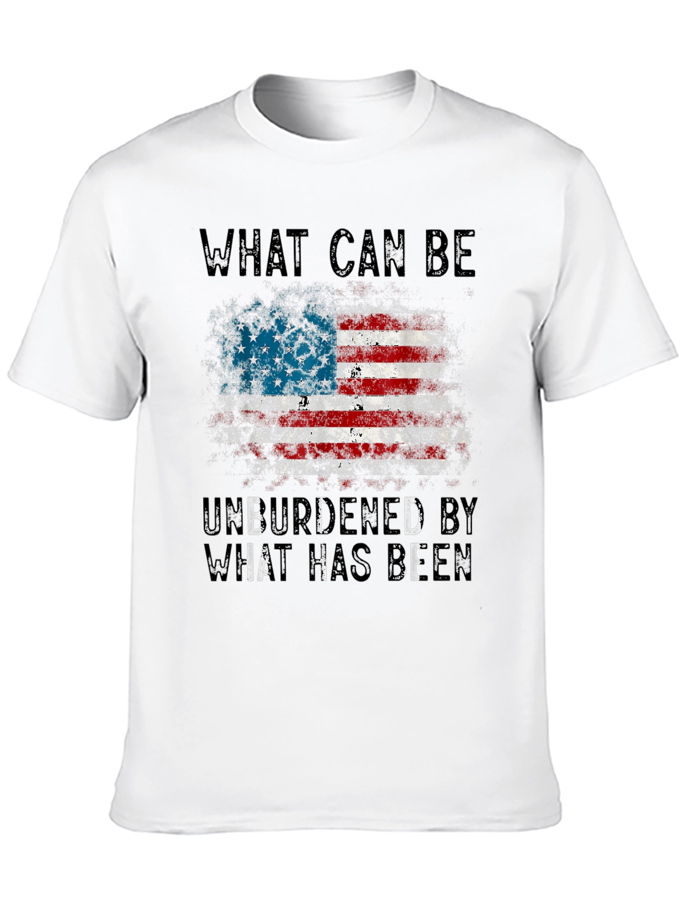 Black Patriotic T-Shirt - "What Can Be" American Flag Graphic view 10