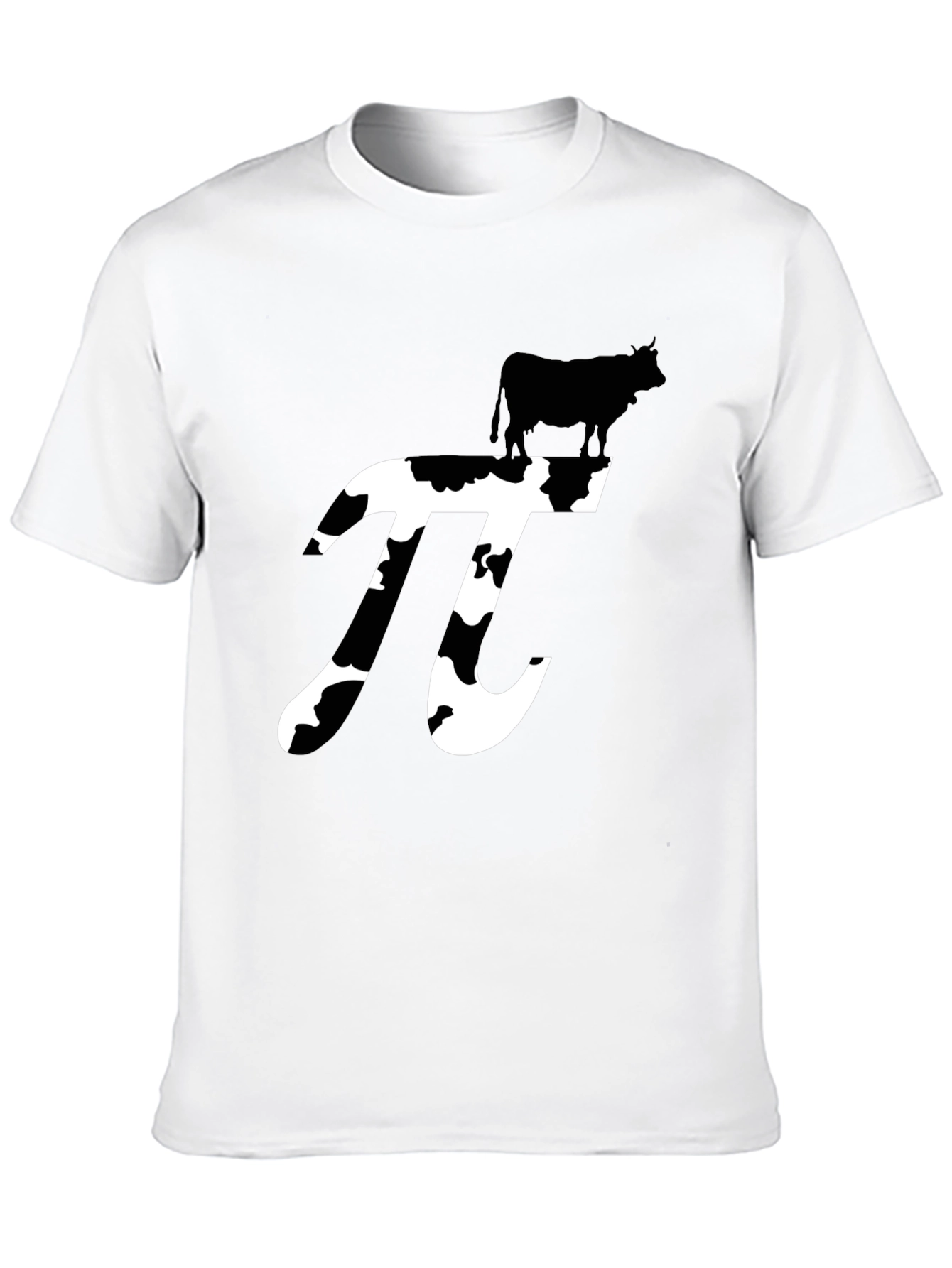 Black Cow Pi T-Shirt - Funny Math Humor view 10
