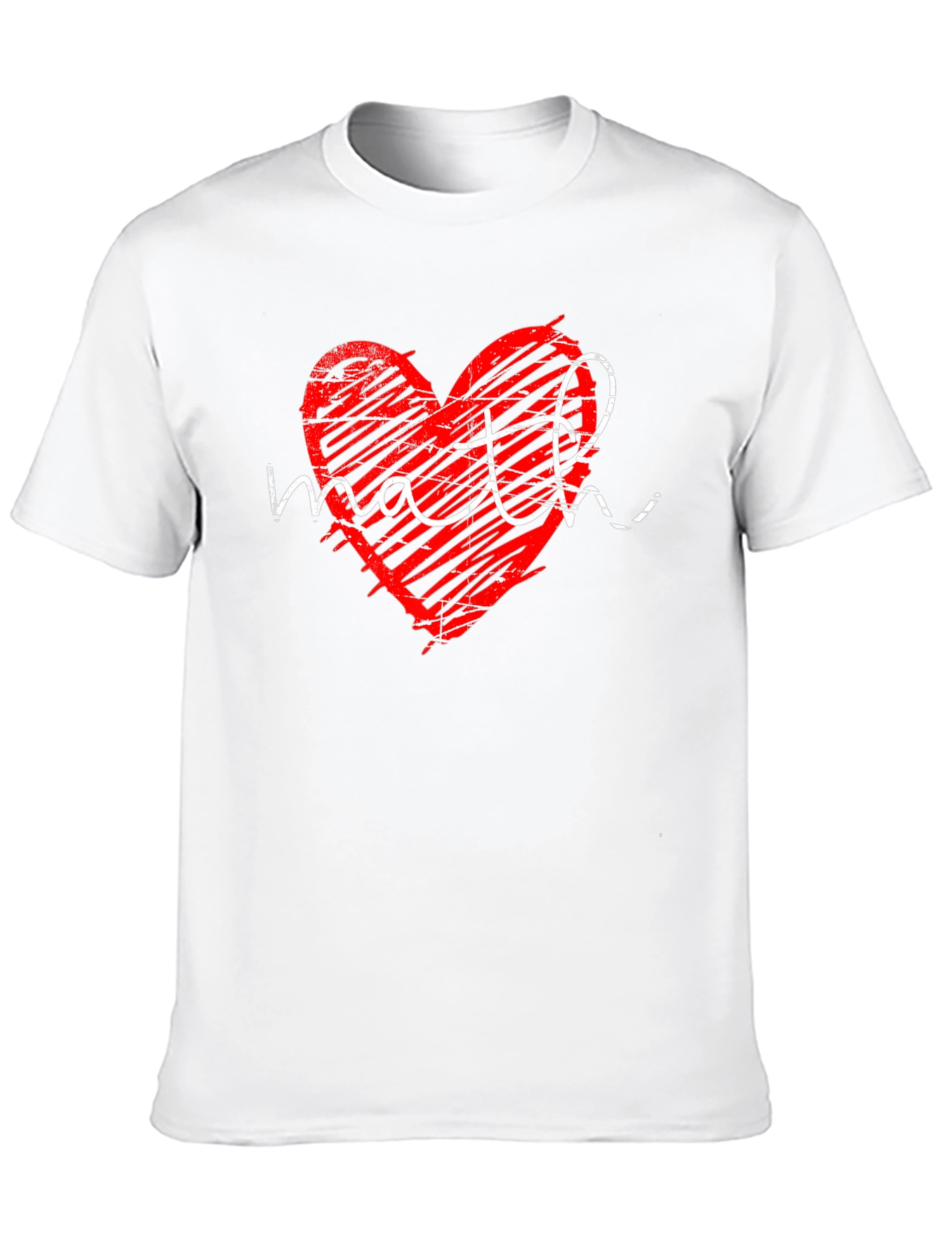 Black Math Heart Graphic T-Shirt - Perfect for Math Lovers view 10