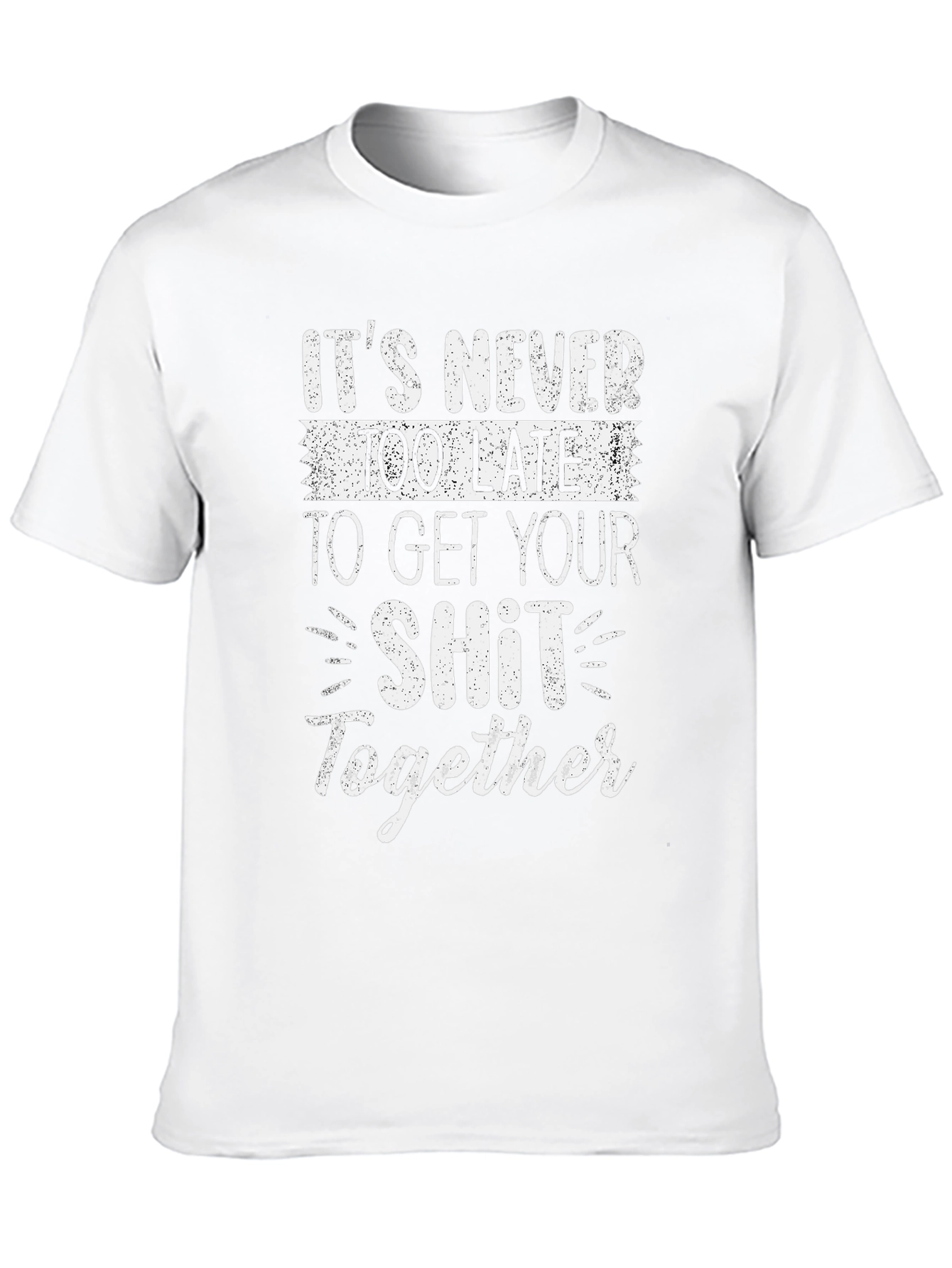 Black Funny Slogan T-Shirt: Get Your Sh*t Together view 10