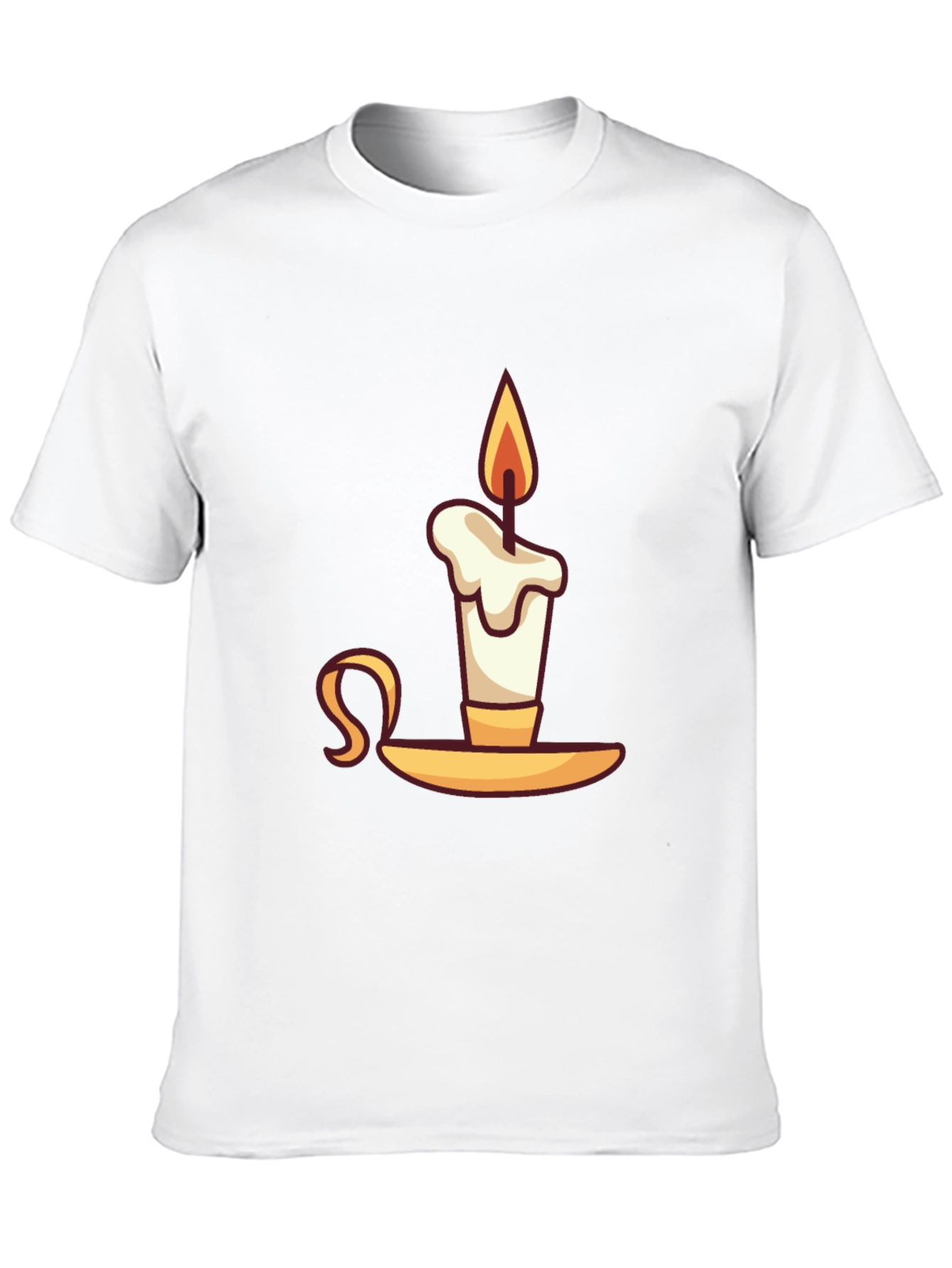 Black Novelty Candle Graphic T-Shirt view 10