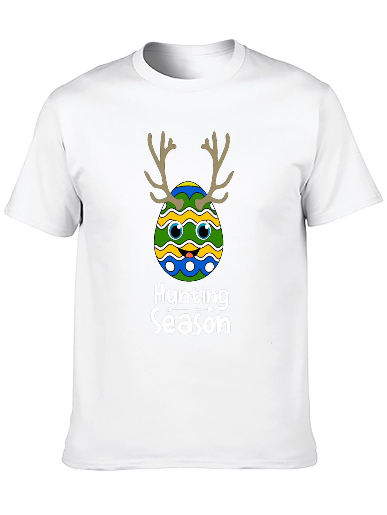 Camiseta Negra Divertida de Pascua para Caza