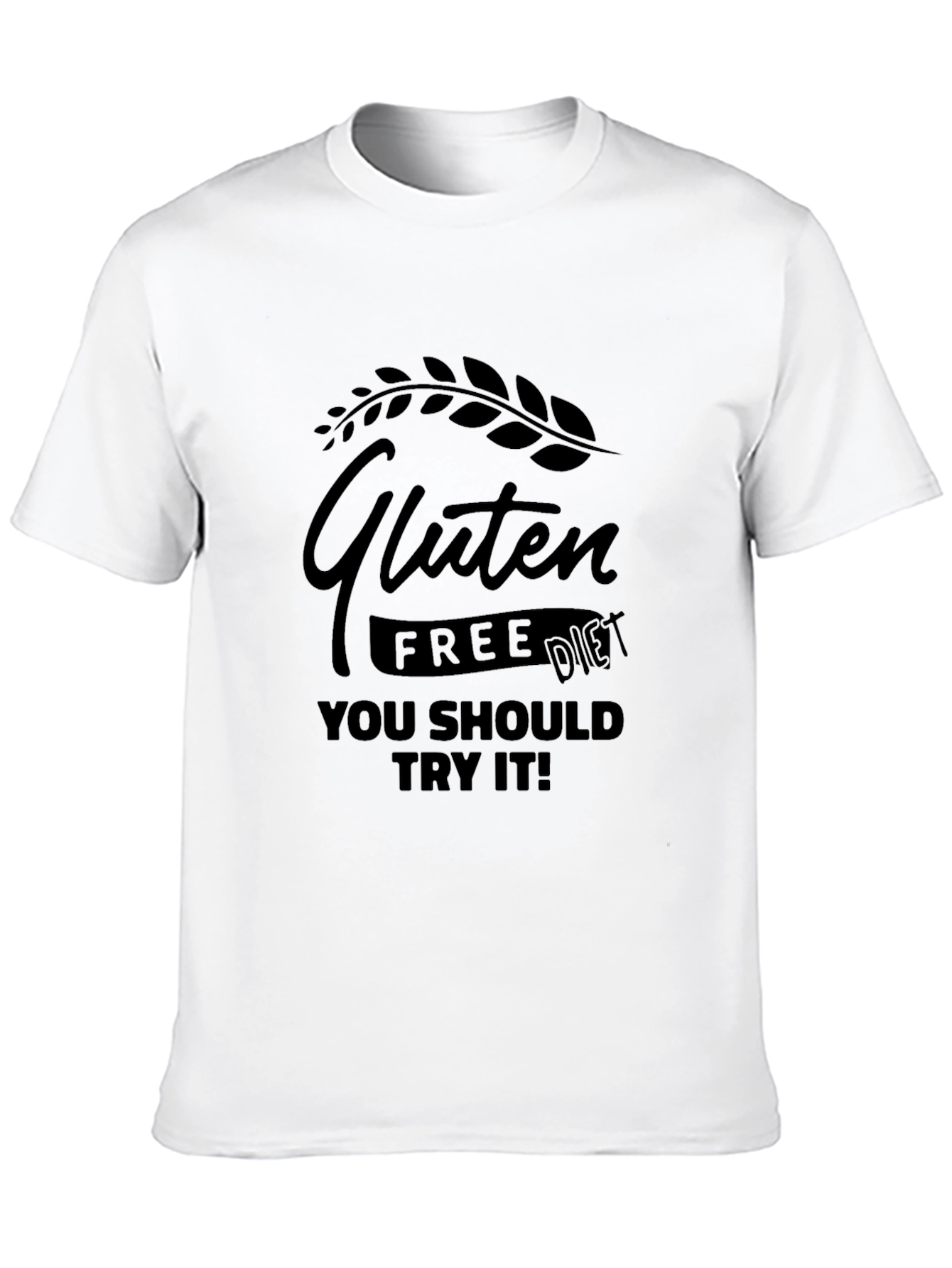 Black Gluten Free Diet T-Shirt - You Should Try It! view 10