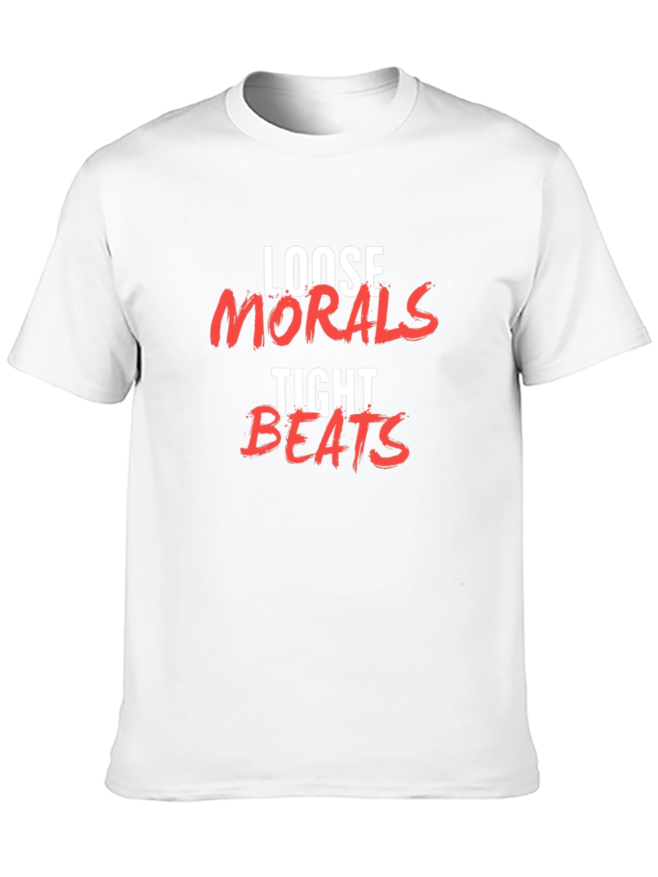 Black Loose Morals Tight Beats Graphic Tee view 10