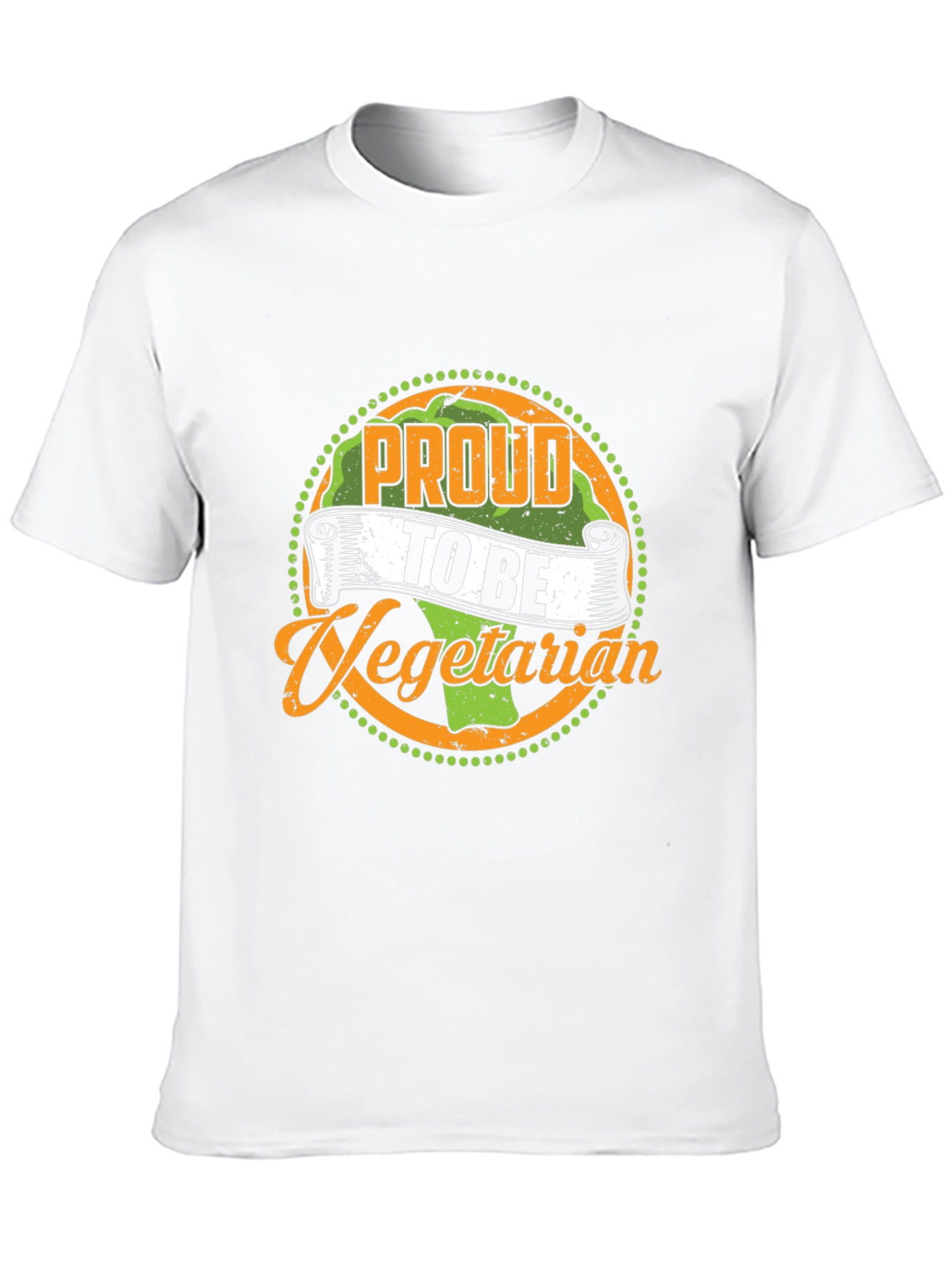 Black Proud to Be Vegetarian Graphic T-Shirt view 10