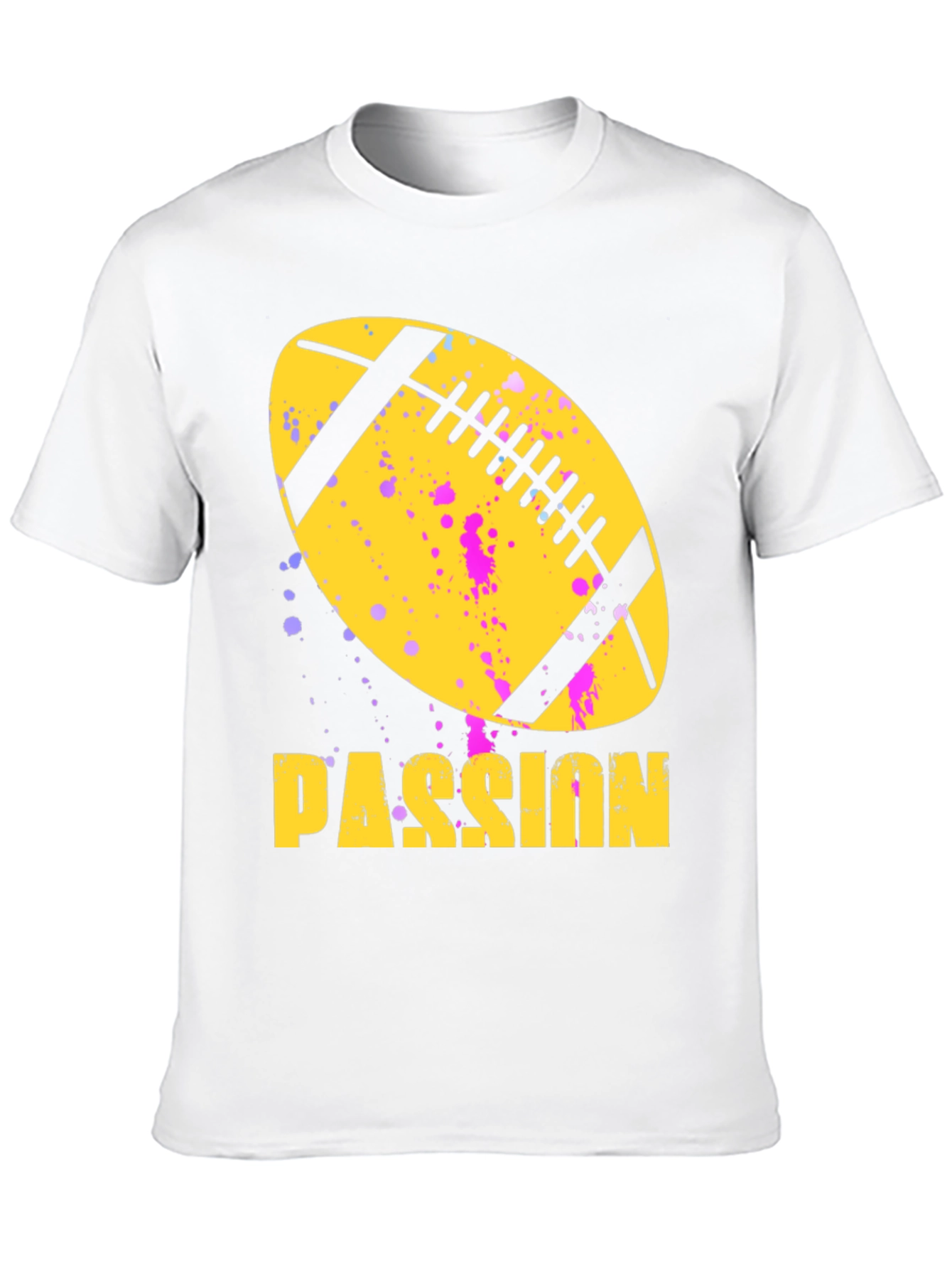 Black Passion Football Graphic Tee view 10
