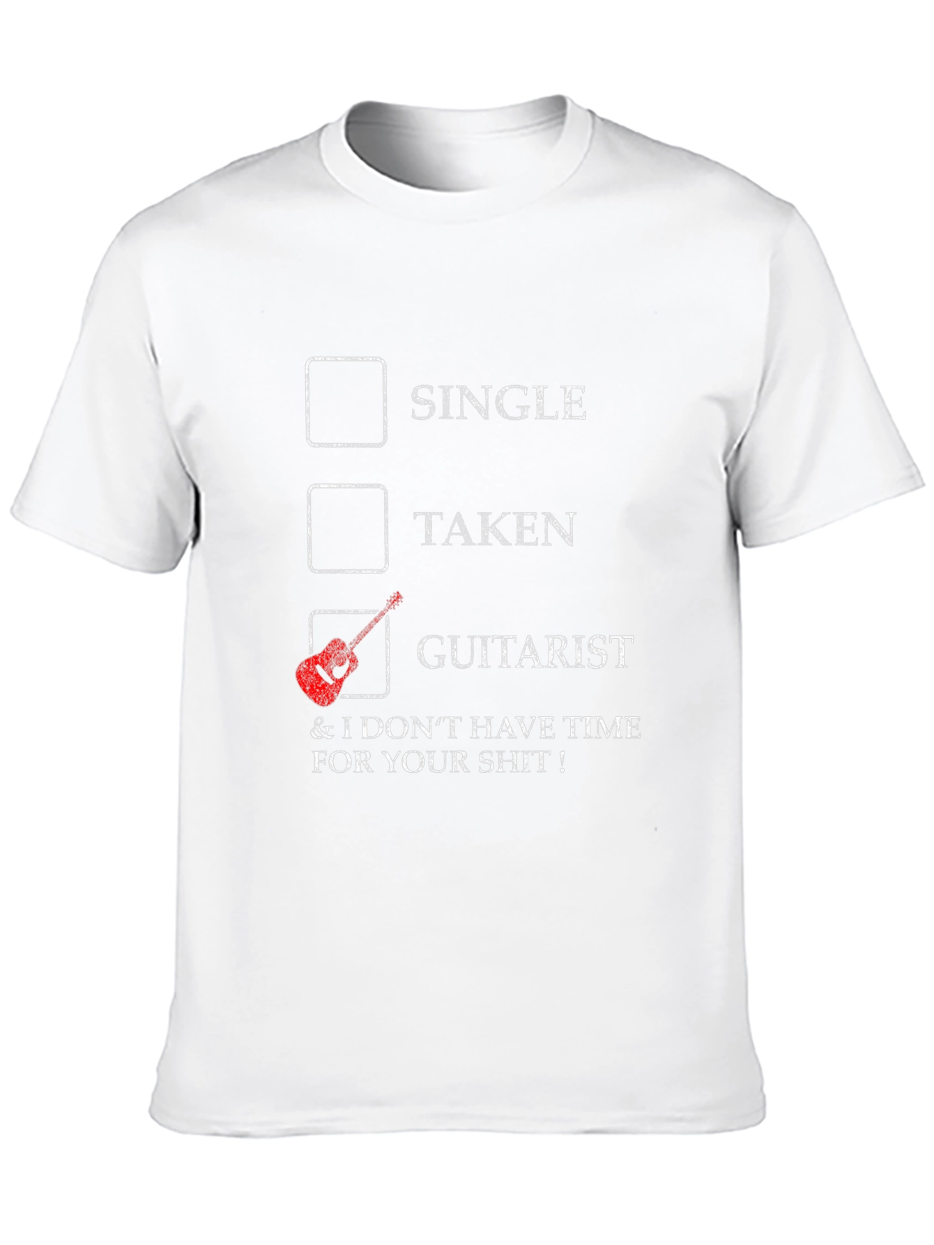 Black Guitarist T-Shirt - Single Taken Graphic Tee view 10