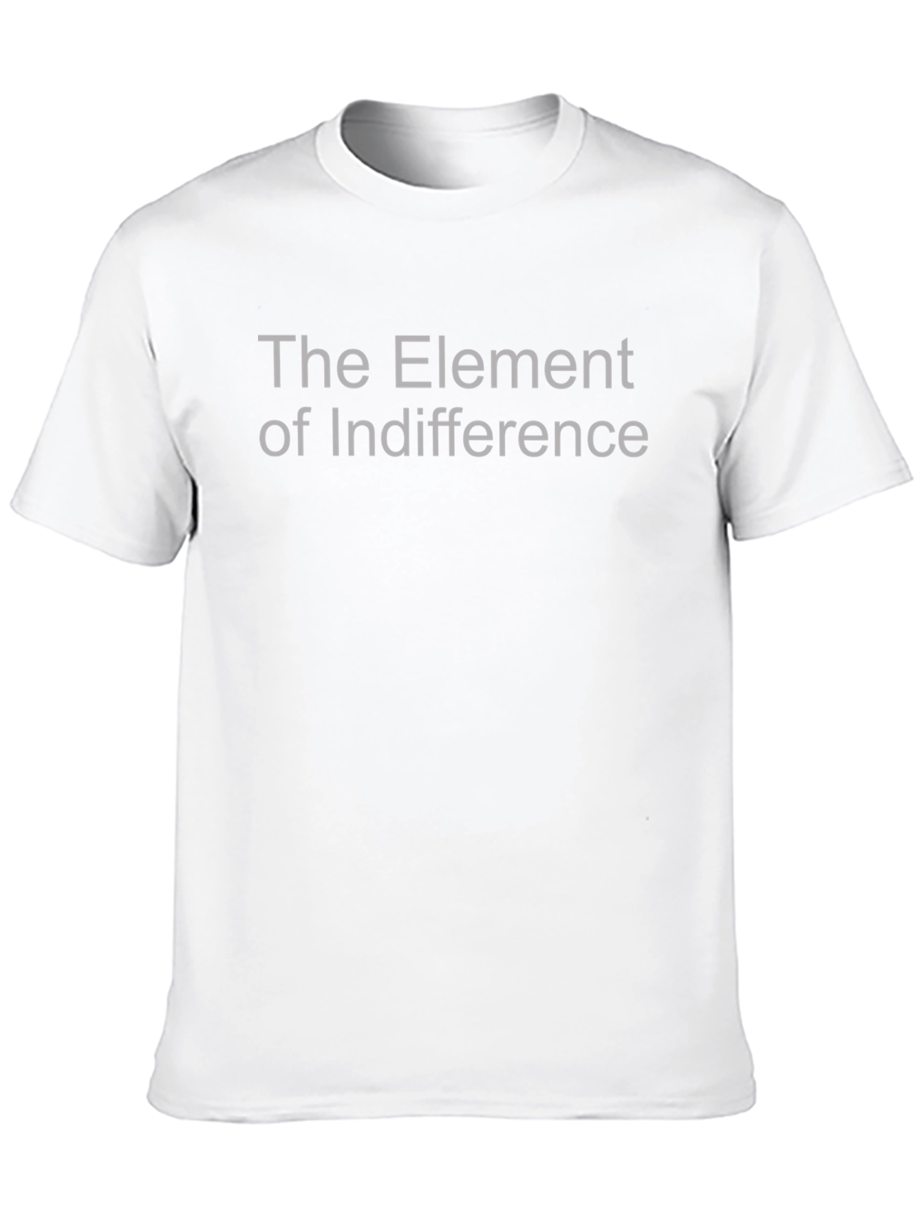 Black The Element of Indifference Graphic T-Shirt view 10