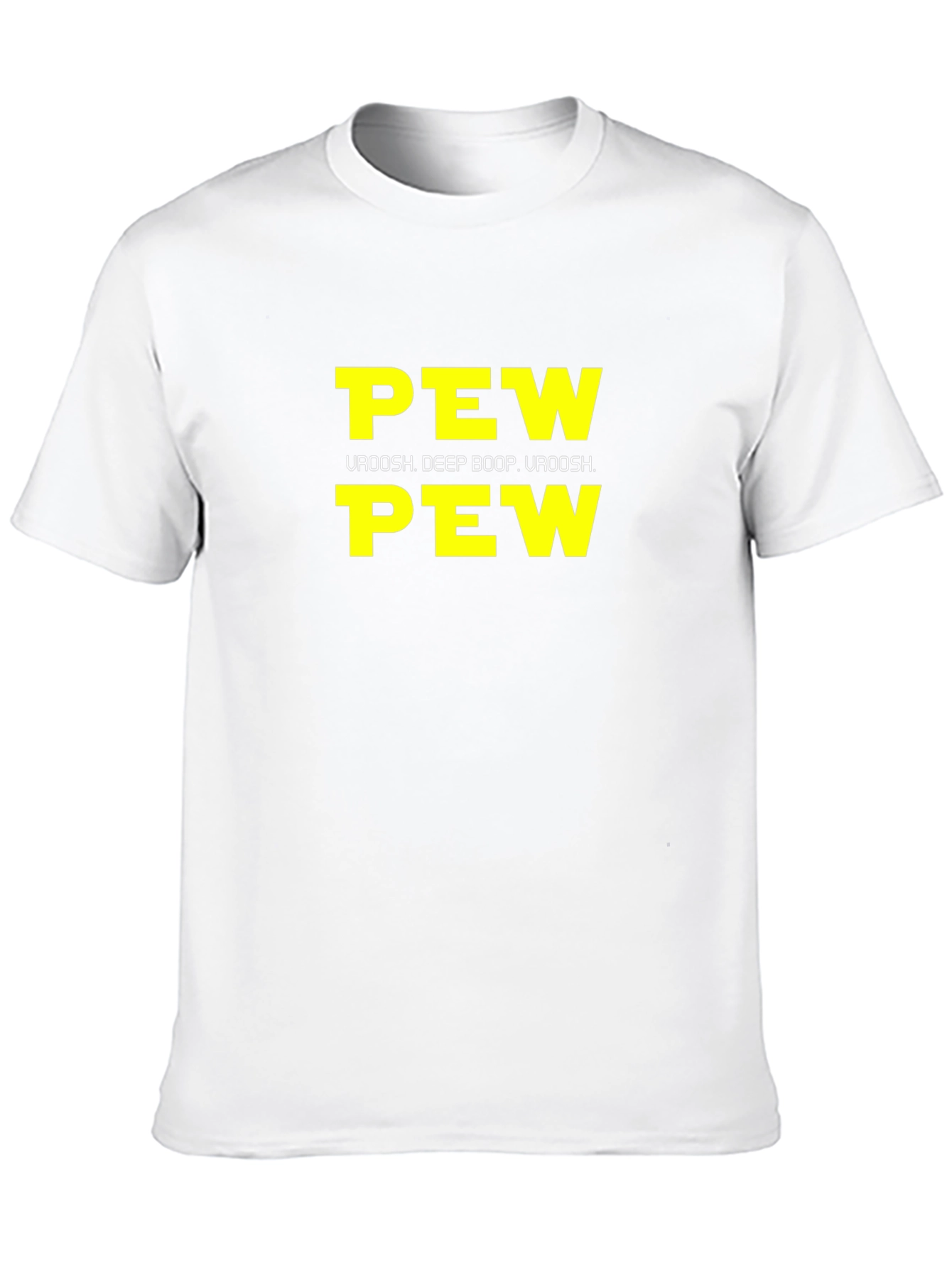 Black Pew Pew Uroosh Graphic T-Shirt - Black view 10