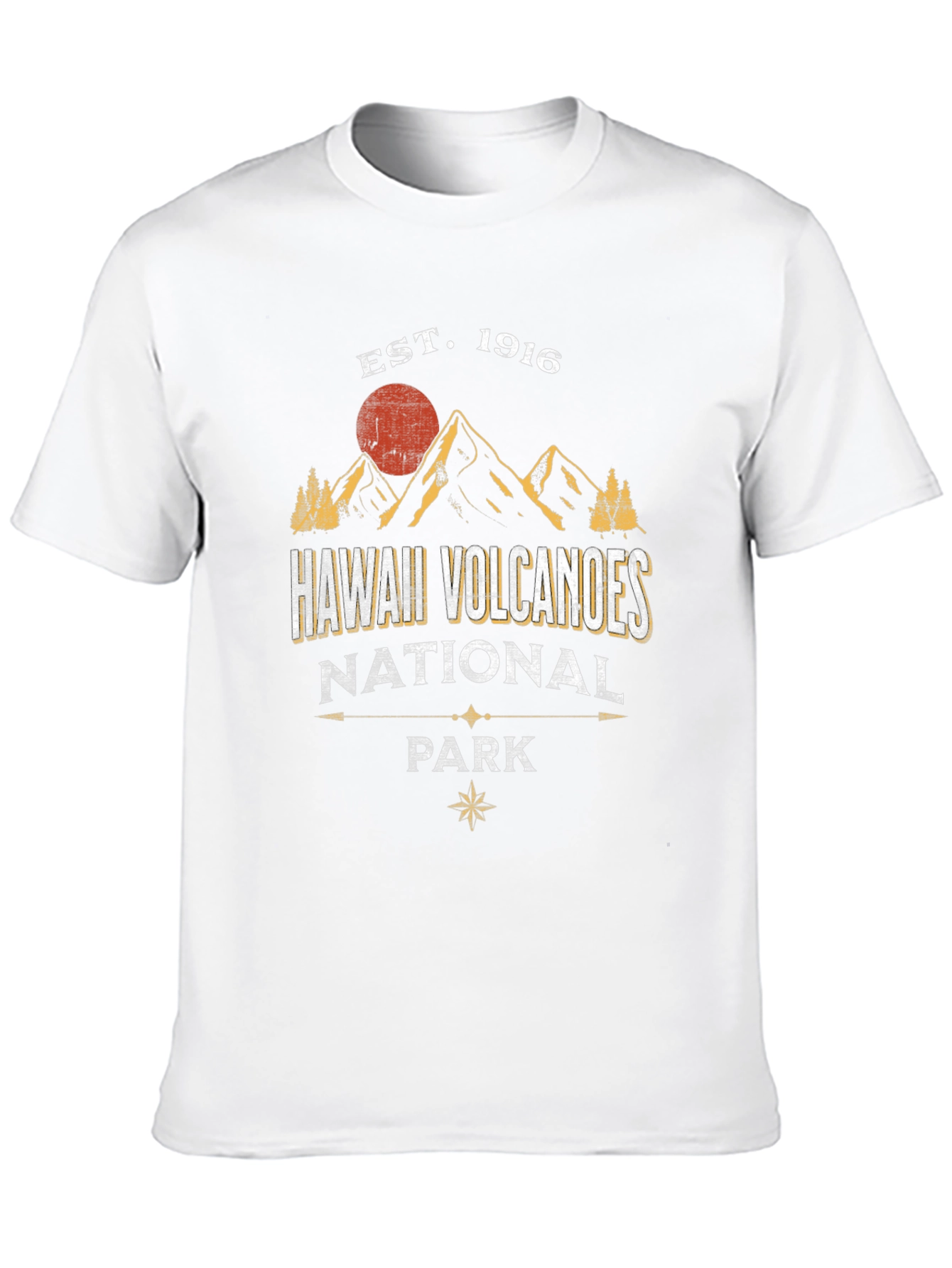 Black Hawaii Volcanoes National Park Graphic Tee view 10
