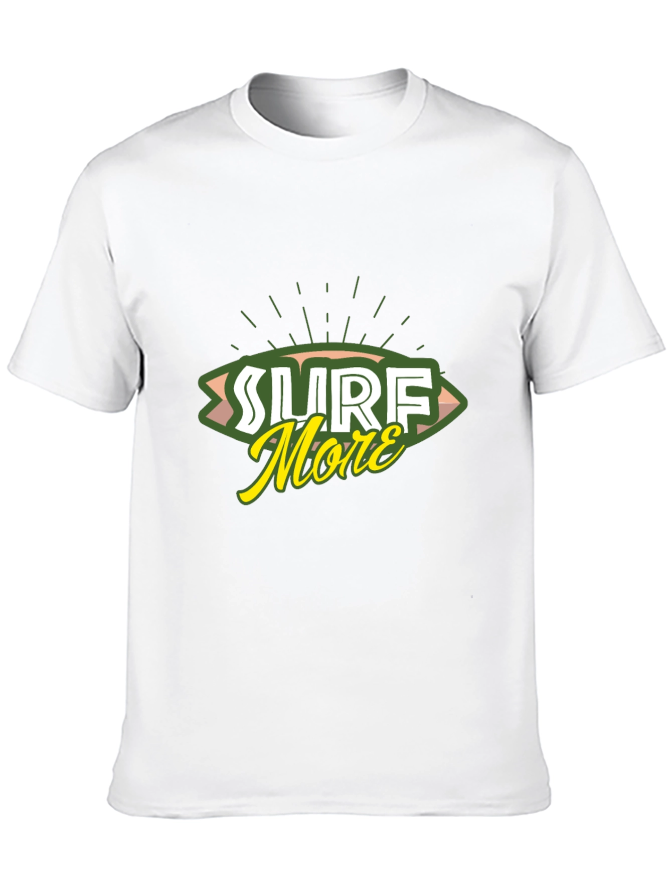 Black Surf More Graphic Tee - Black Cotton T-Shirt view 10