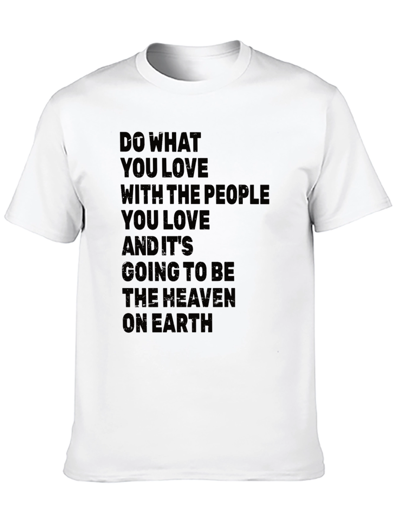 Black Inspirational Quote T-Shirt - 'Do What You Love' view 10