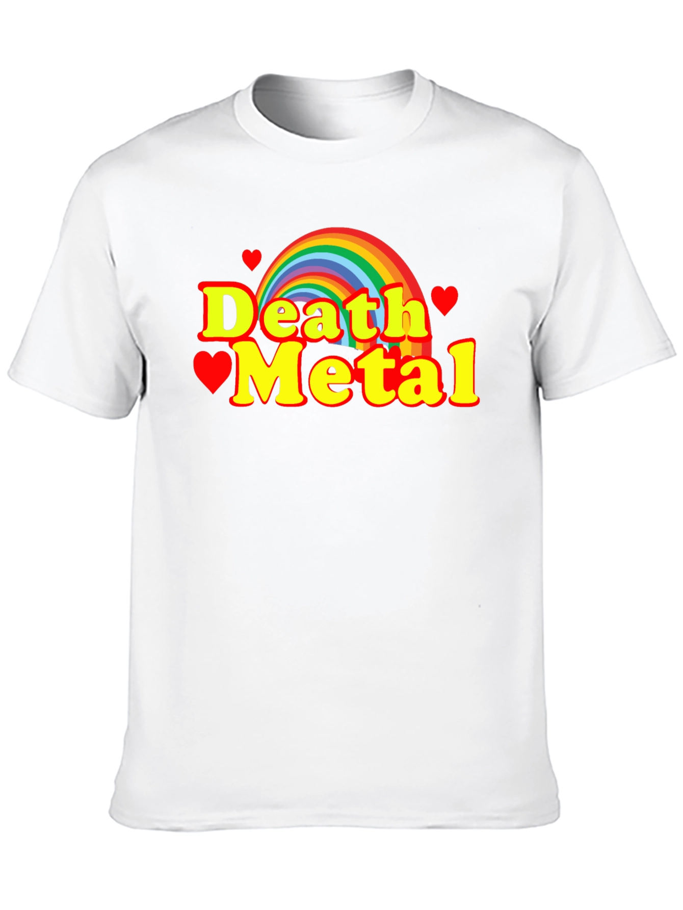 Black Rainbow Death Metal Graphic Tee view 10