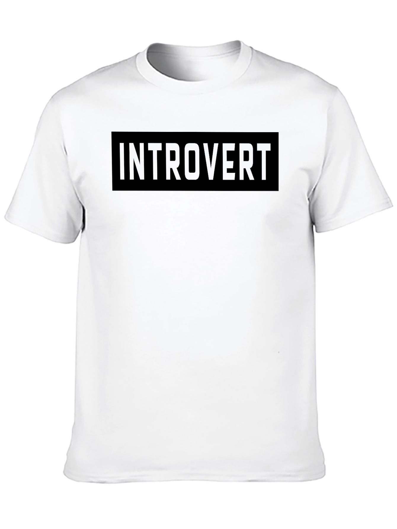 Black Introvert Graphic Tee - Soft Cotton Blend view 10