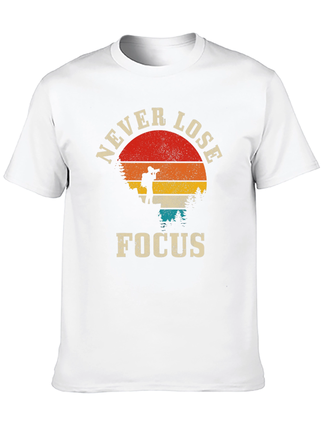Black Never Lose Focus Photographer T-Shirt view 10