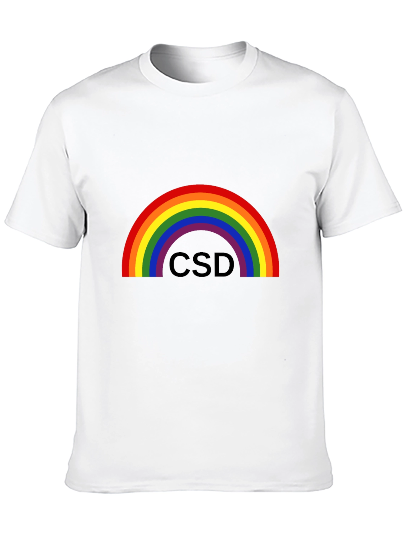 Black Rainbow CSD Pride T-Shirt - Black view 10