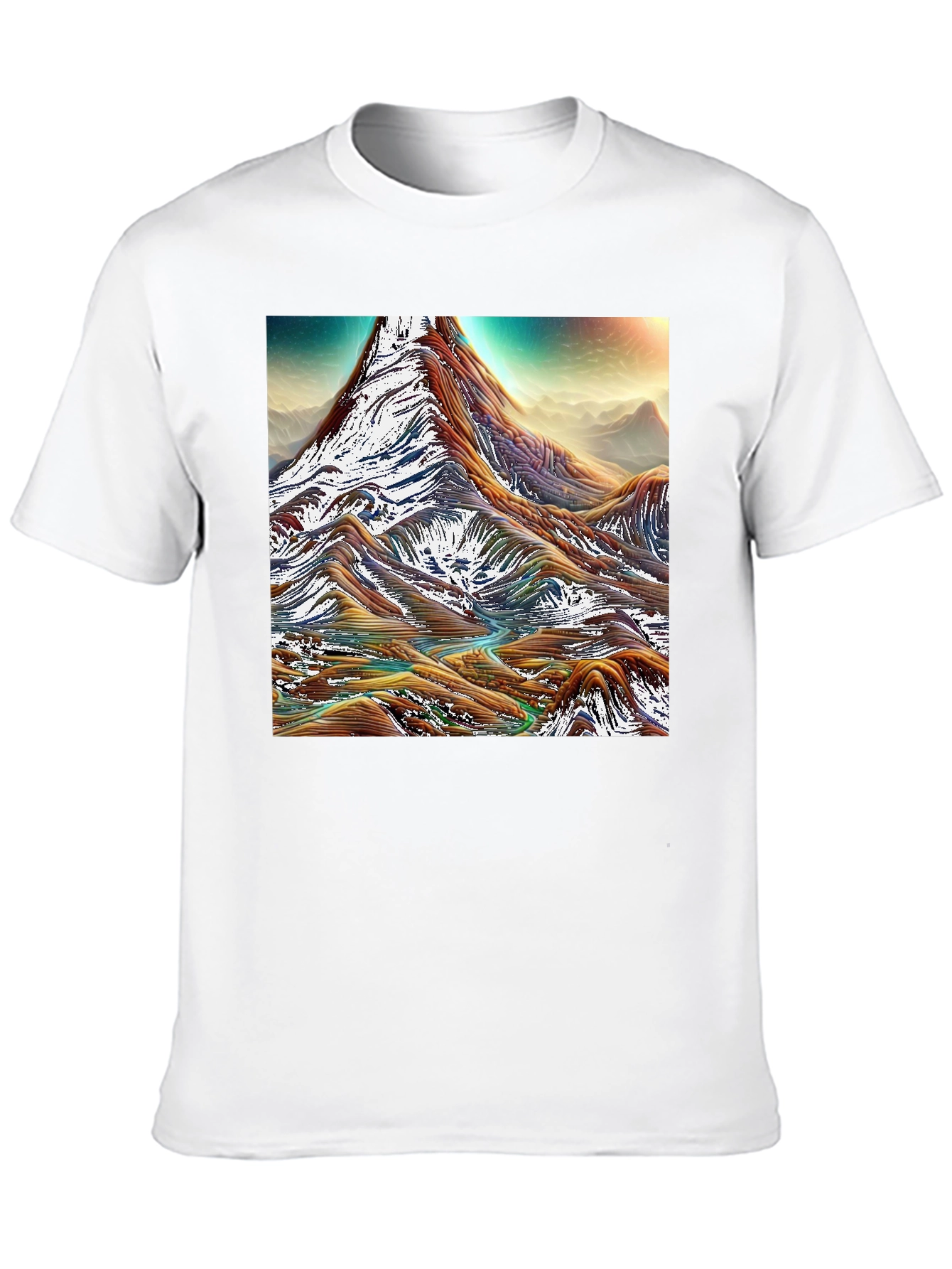 Black Mountain Range Graphic Tee - Black Cotton Comfort view 10