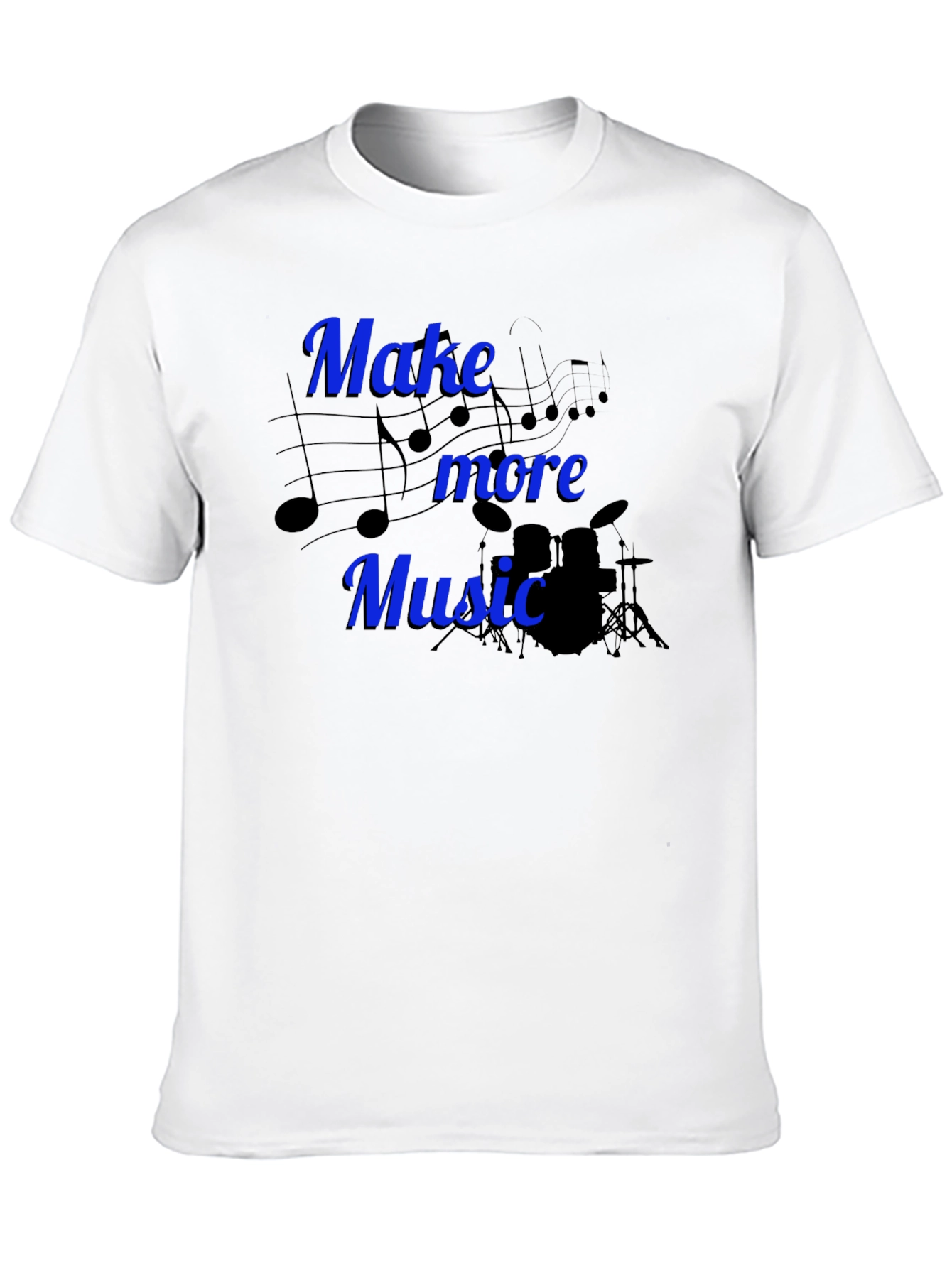 Black Make More Music Graphic Tee view 10