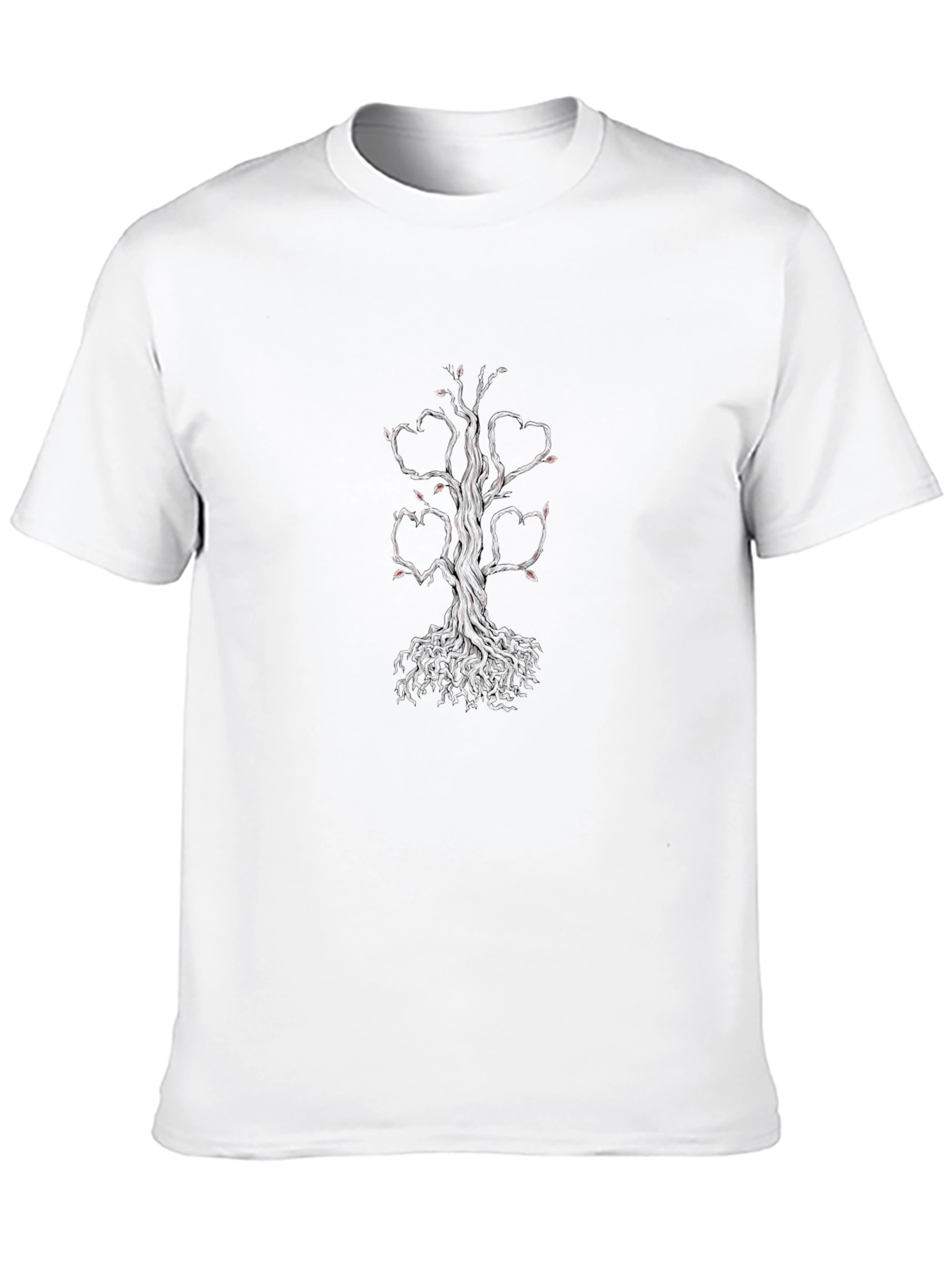 Black Heart Tree Graphic Tee - Black Casual Shirt view 10
