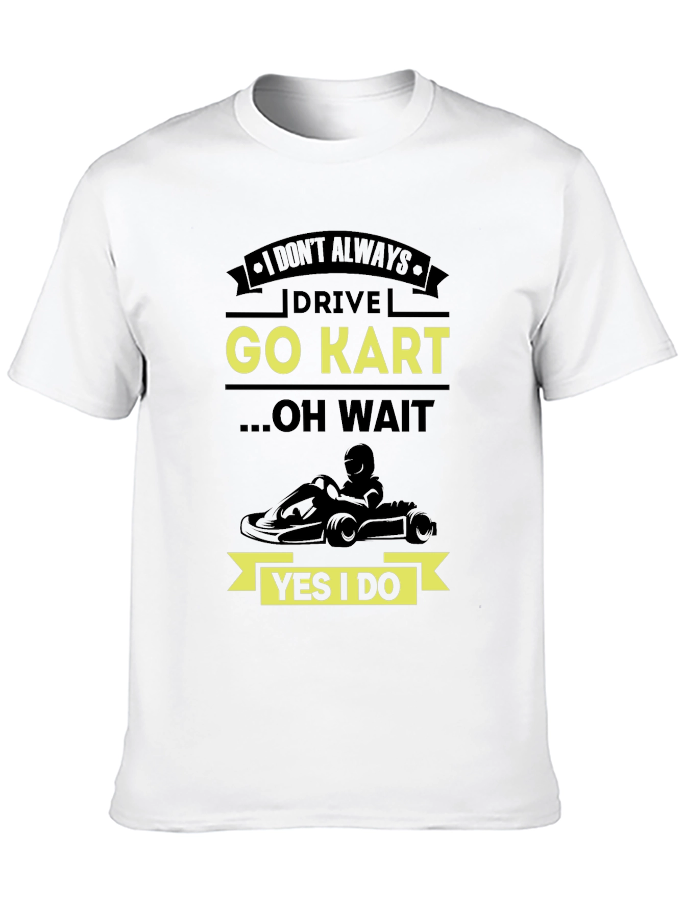 Black Go Kart T-Shirt - Drive Go Kart Graphic Tee view 10