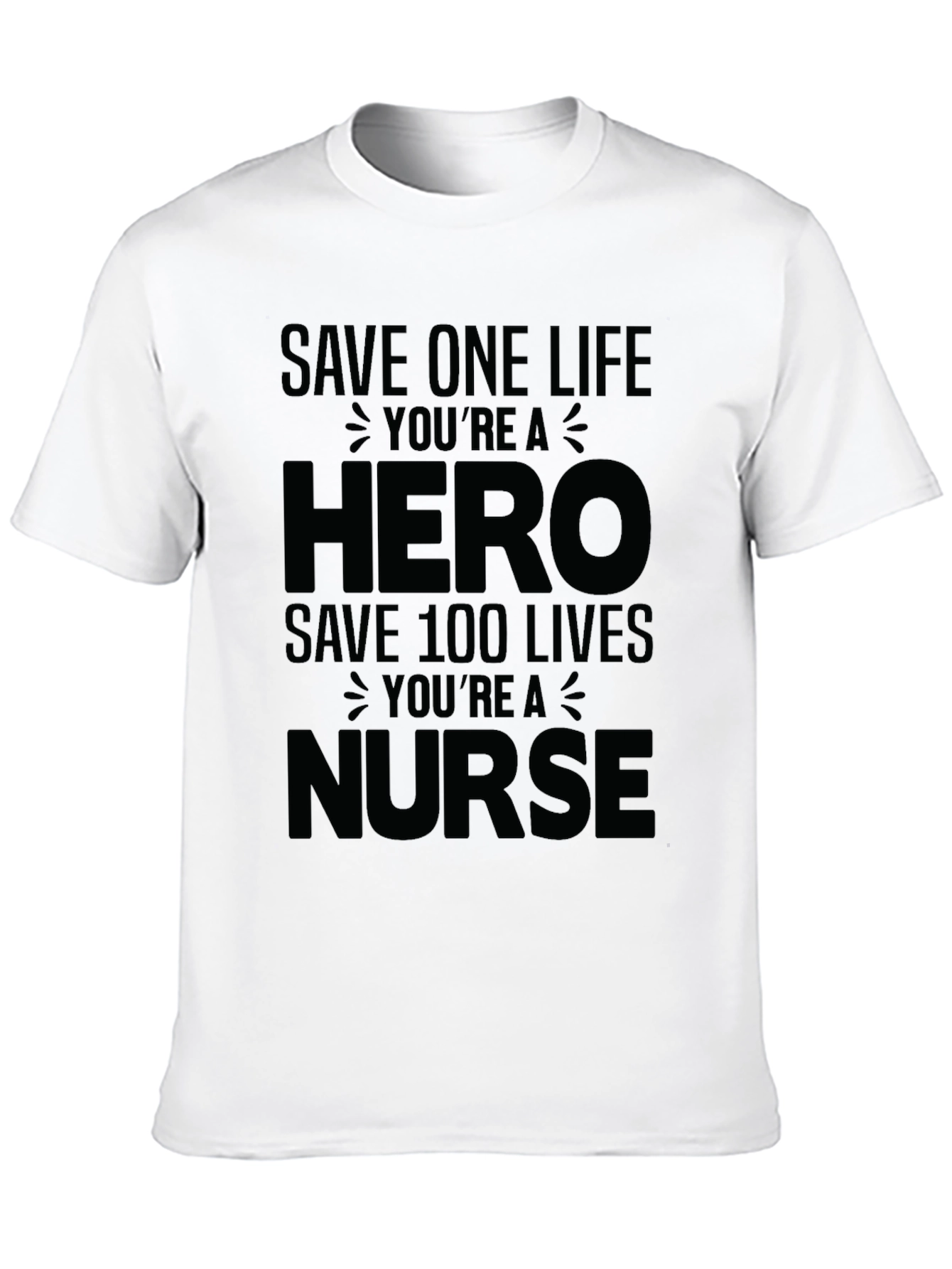Black Nurse Hero Graphic Tee - Unisex view 10