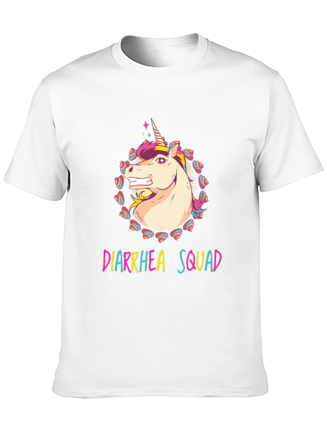 Black Diarrhea Squad Unicorn Graphic Tee view 10