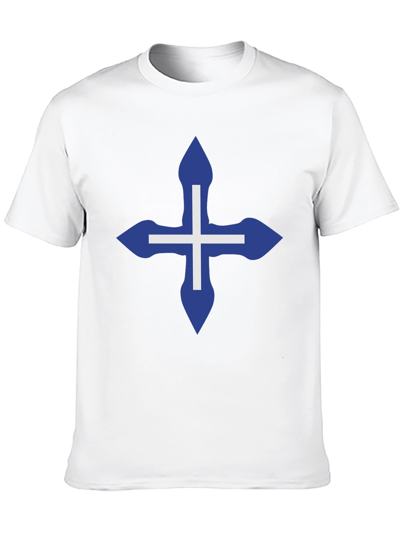 Black Cross Design Black T-Shirt - Stylish & Unique view 10