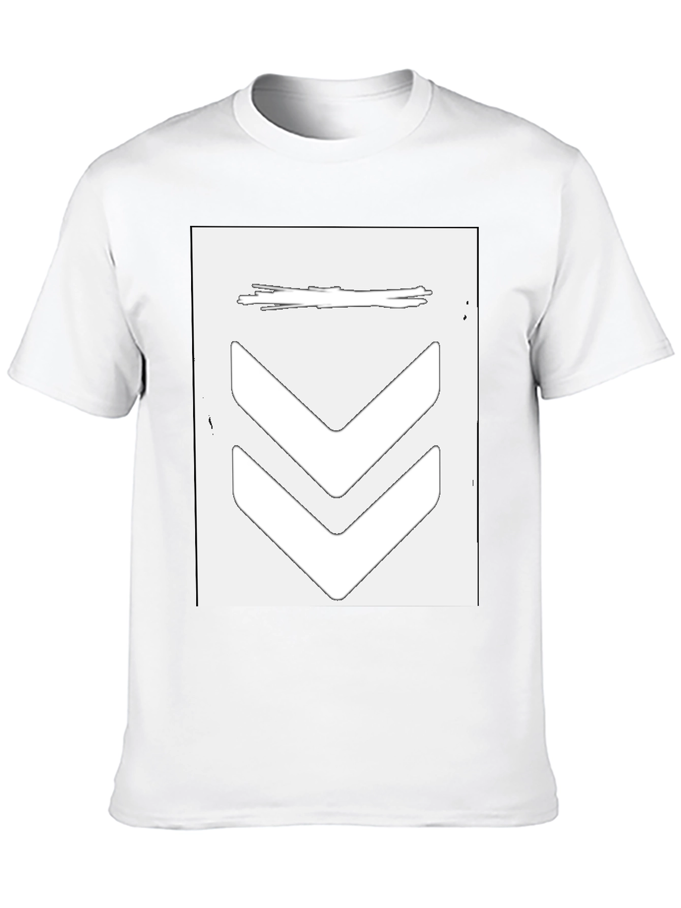 Black Stylish Black Graphic Tee - Arrow Design view 10