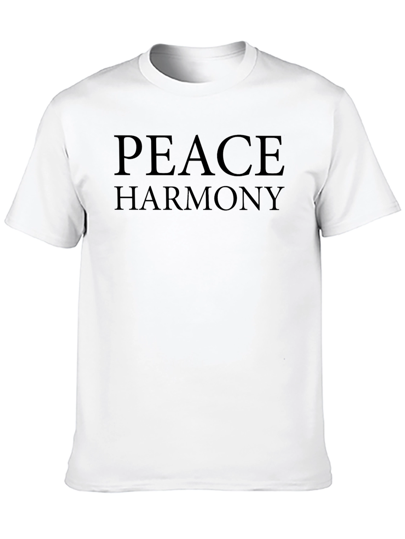 Black Peace Harmony Graphic Tee - Mens Casual Short Sleeve view 10