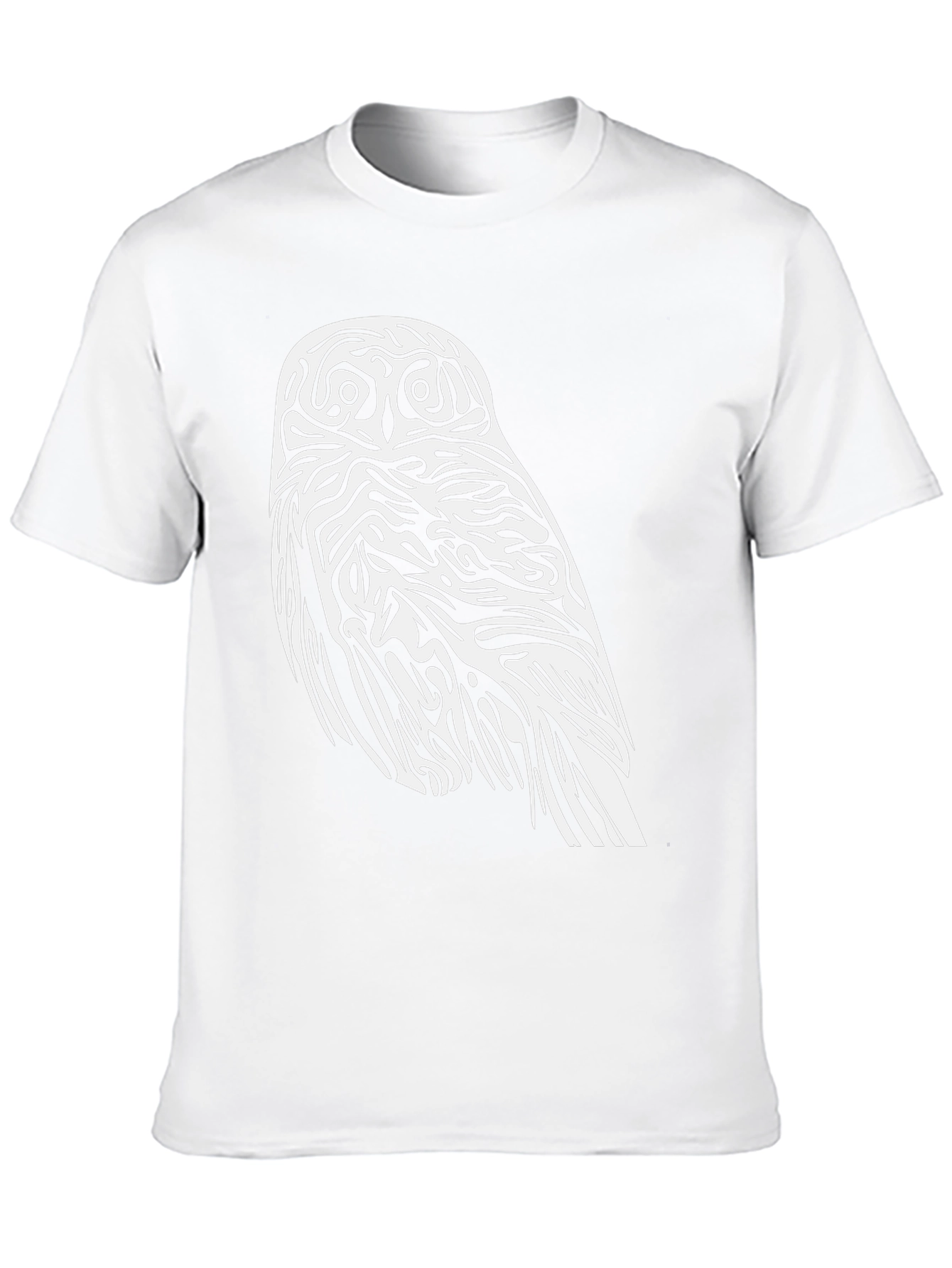 Black Owl Graphic Print Black T-Shirt view 10