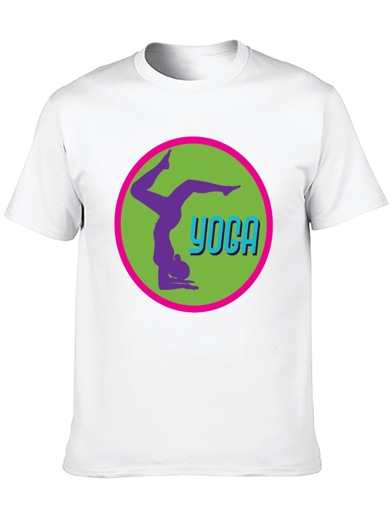 Black Yoga Pose Graphic Tee - Black Casual T-Shirt view 10