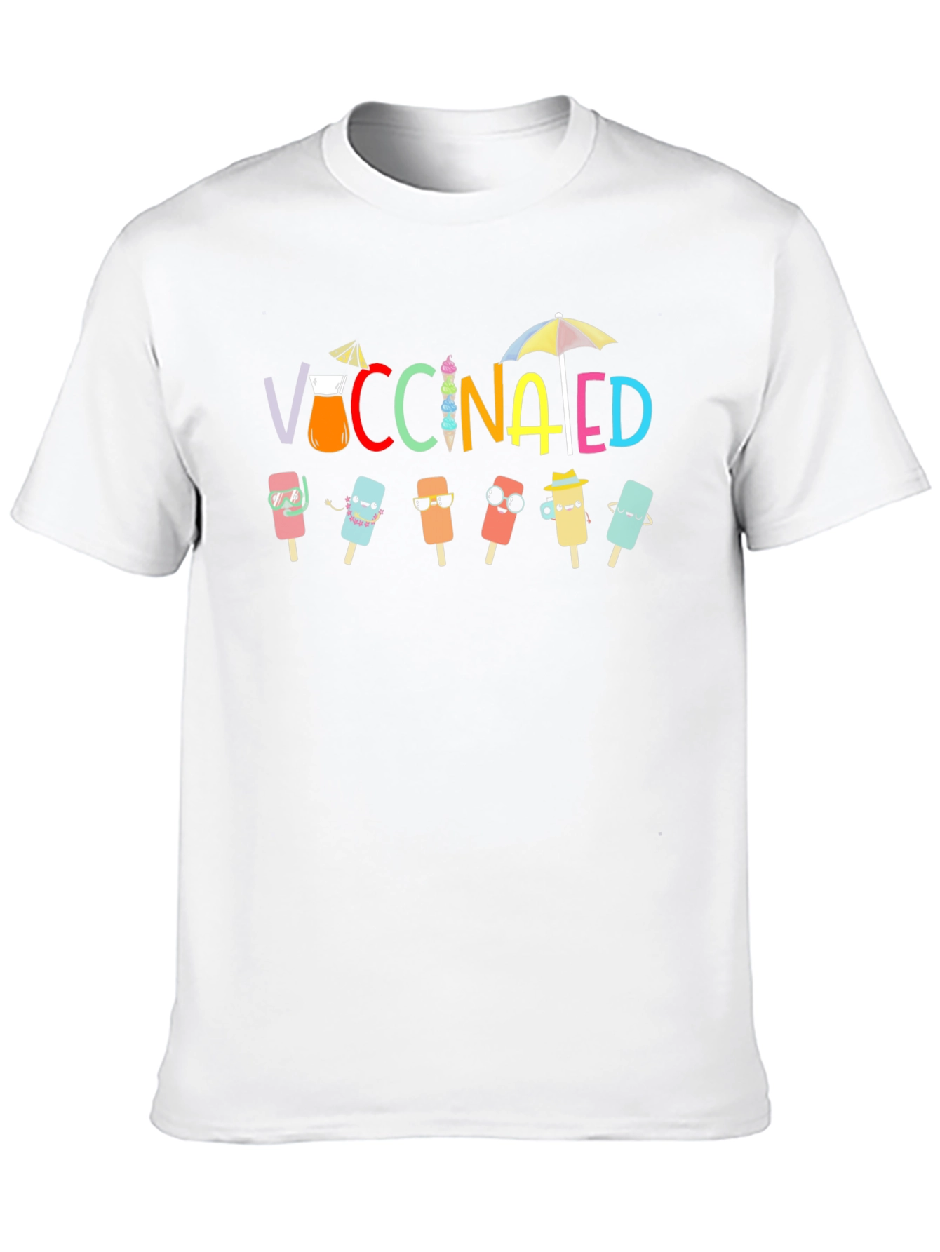 Black Vaccinated Popsicle Summer T-Shirt view 10