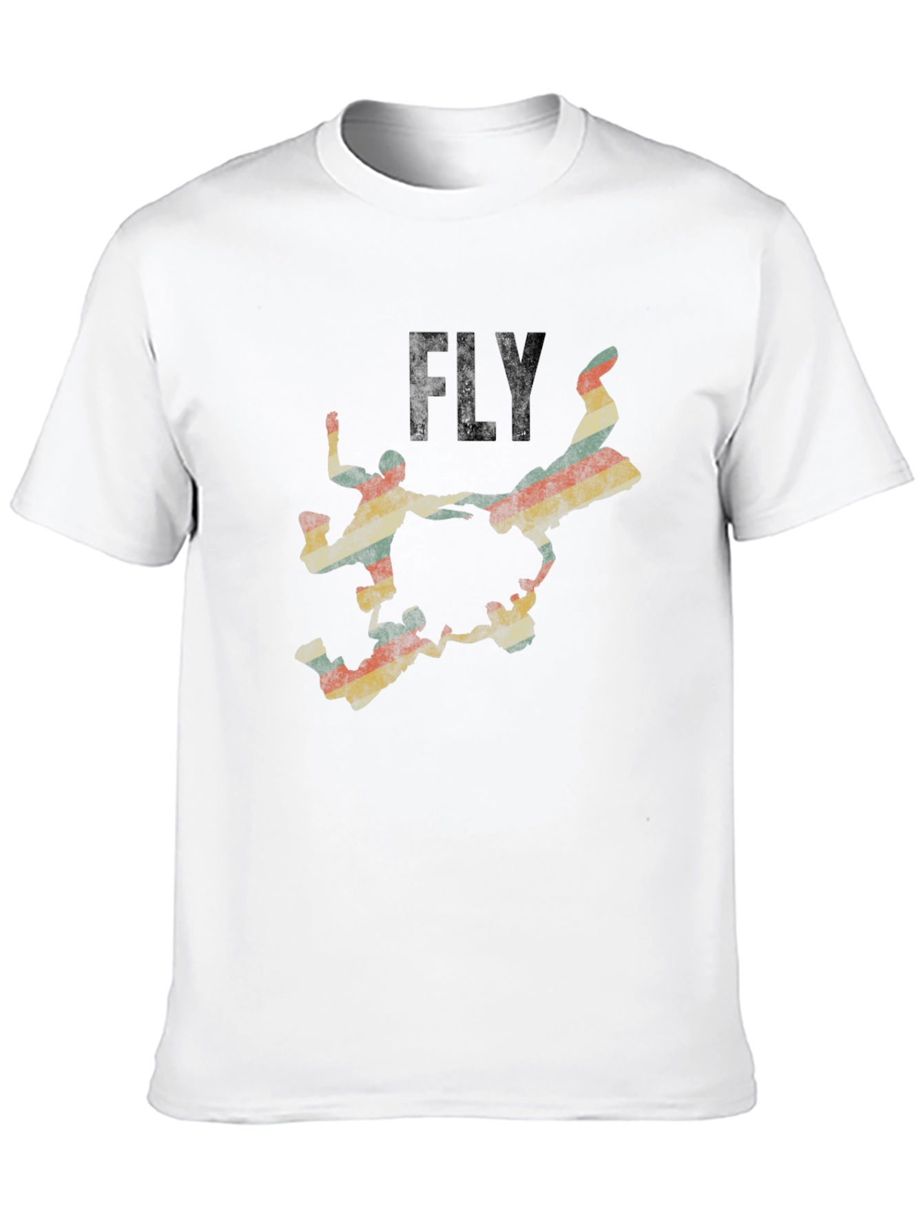 Black Vintage Skydive Graphic Black T-Shirt view 10