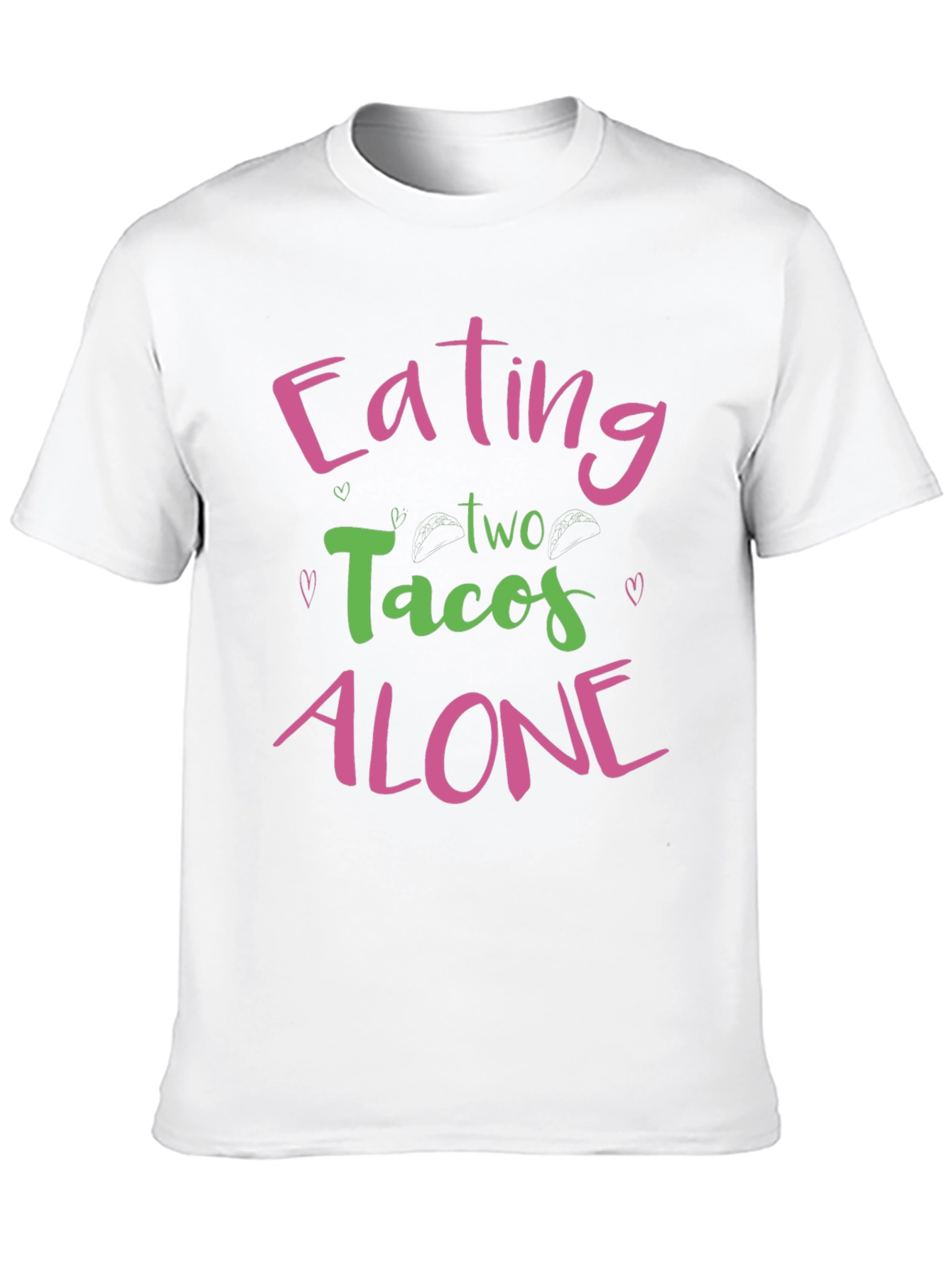 Black Eating Tacos Alone Graphic Tee view 10
