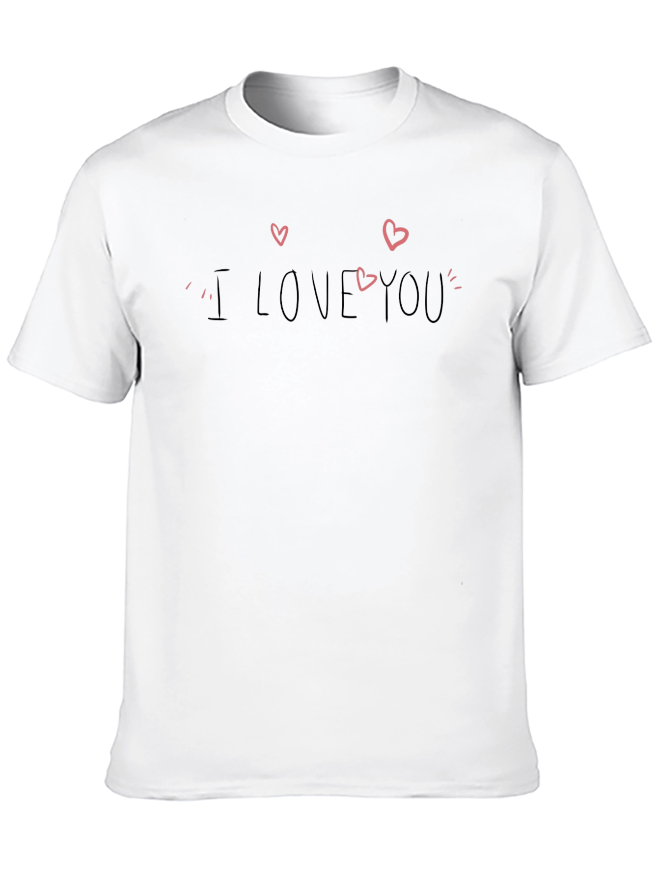 Black I Love You Black Graphic Tee view 10
