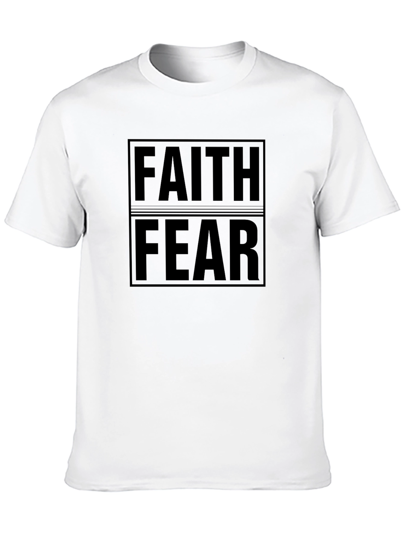 Black Faith Over Fear Graphic Tee - Mens view 10