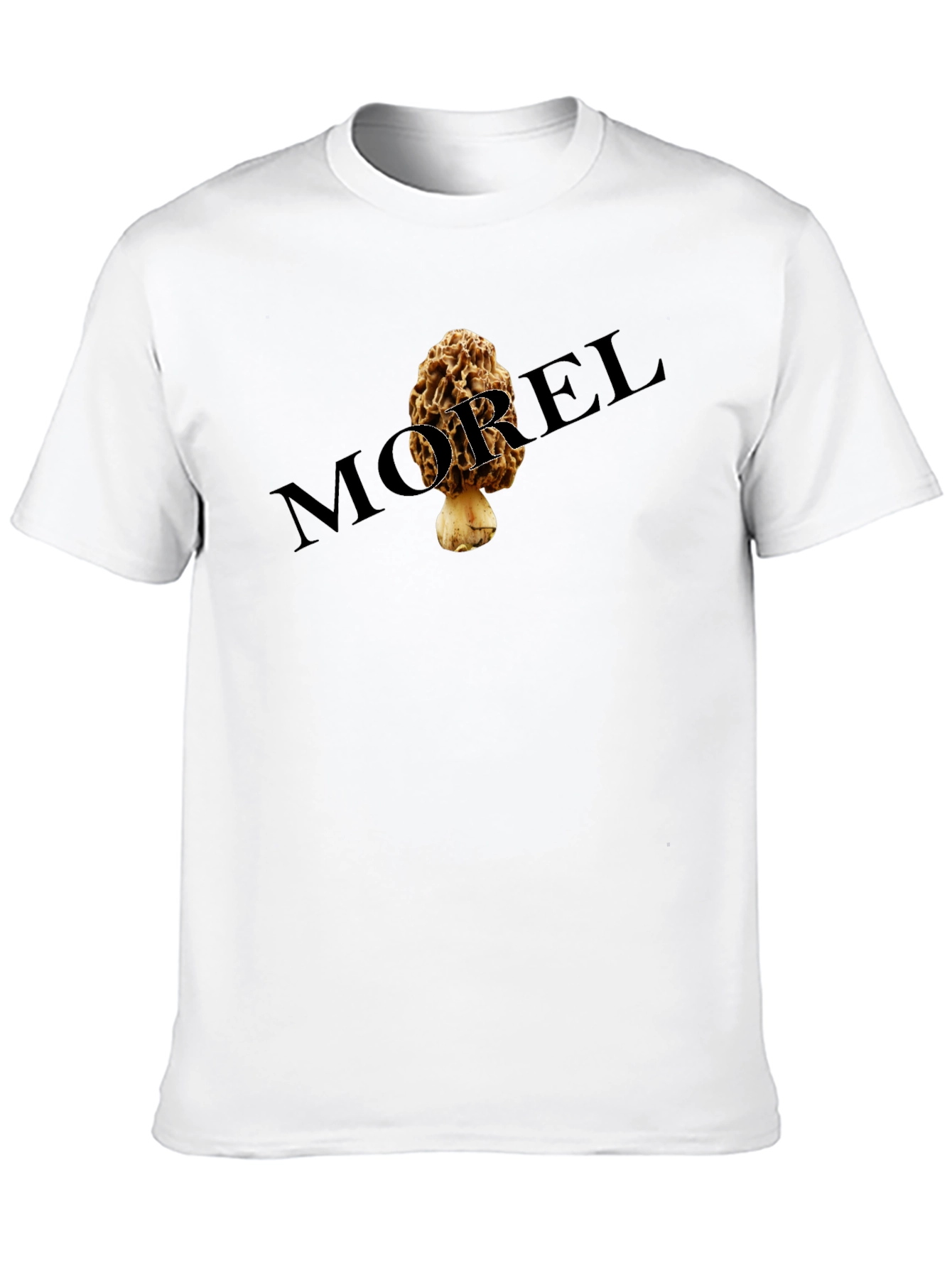 Black Morel Mushroom Graphic Tee - Black Unisex T-Shirt view 10