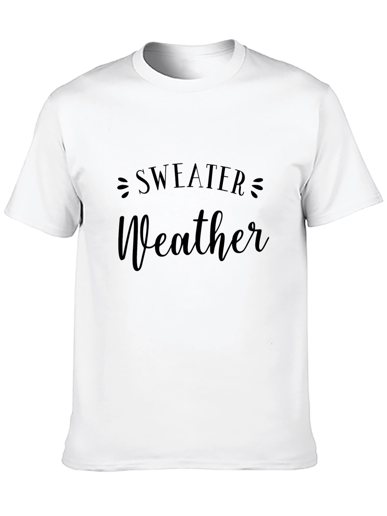 Black Sweater Weather Graphic T-Shirt view 10