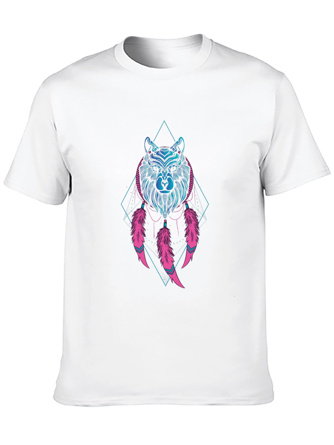 Black Bear Dreamcatcher Graphic Tee - Black Cotton T-Shirt view 10