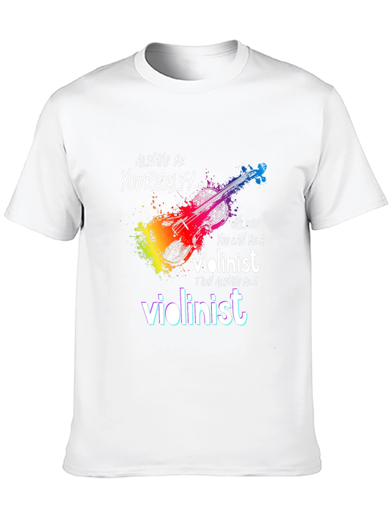 Black Violinist T-Shirt - Be Yourself Unless... view 10