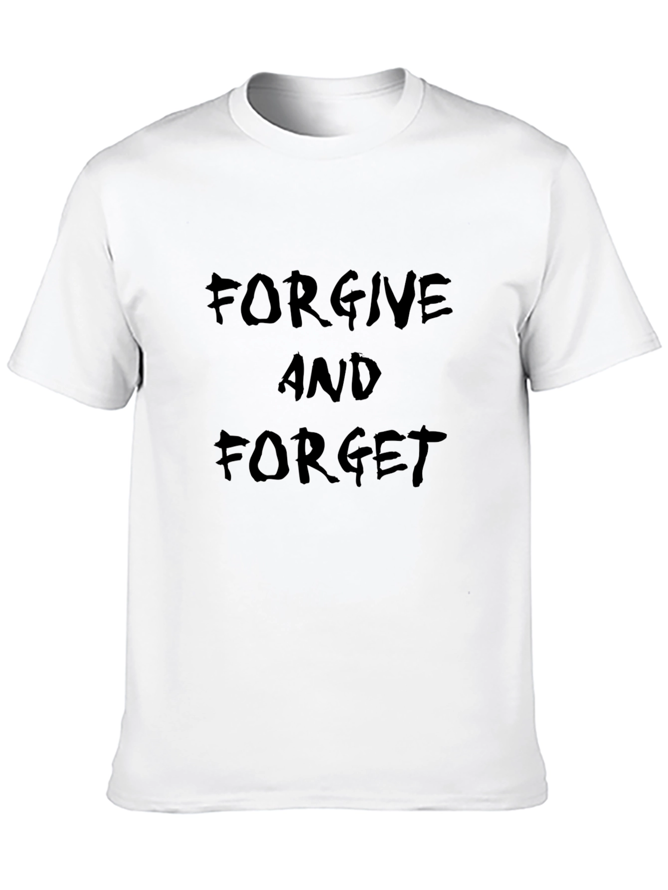 Black Forgive and Forget Black Graphic Tee view 10