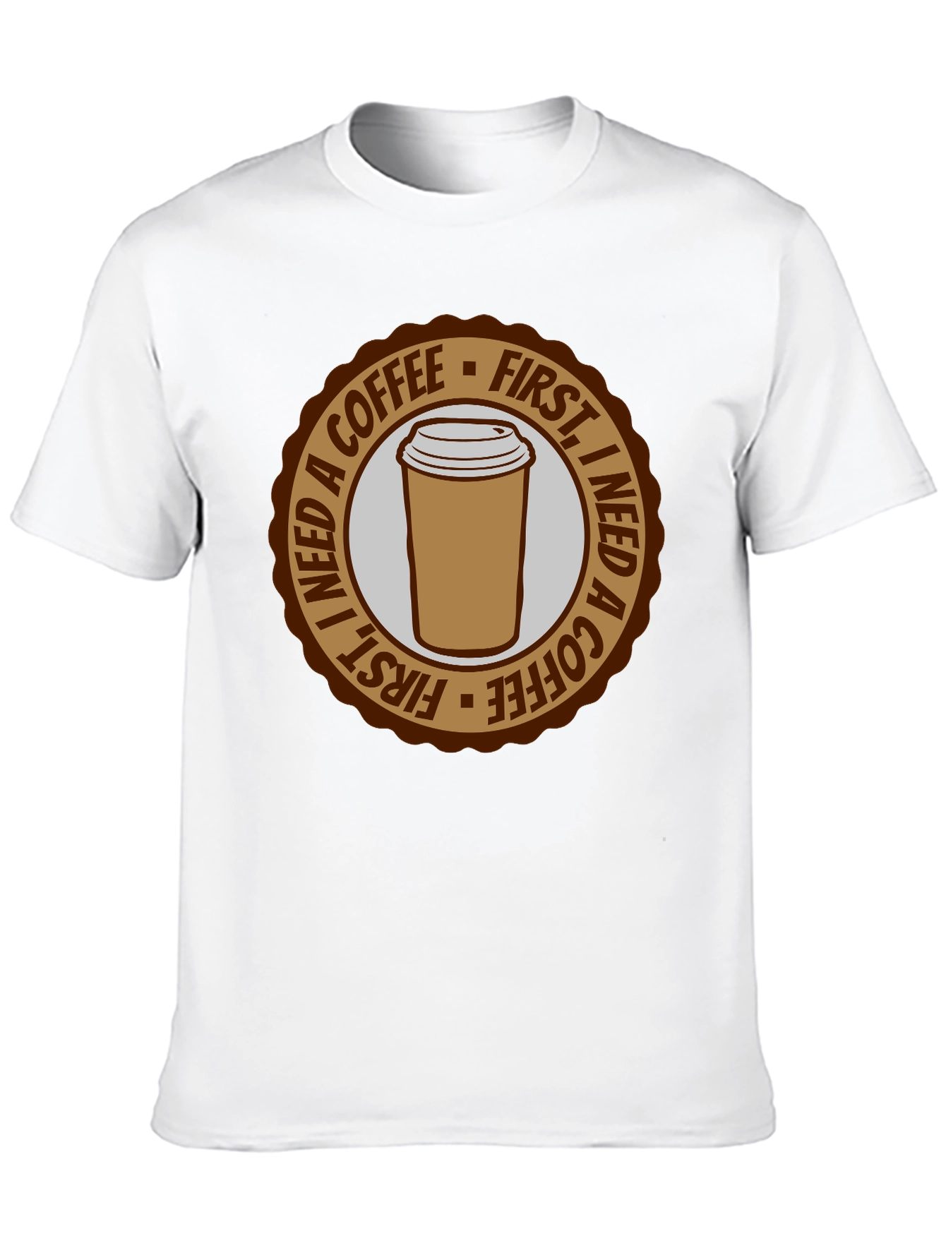 Black Coffee First T-Shirt - Unisex Graphic Tee view 10