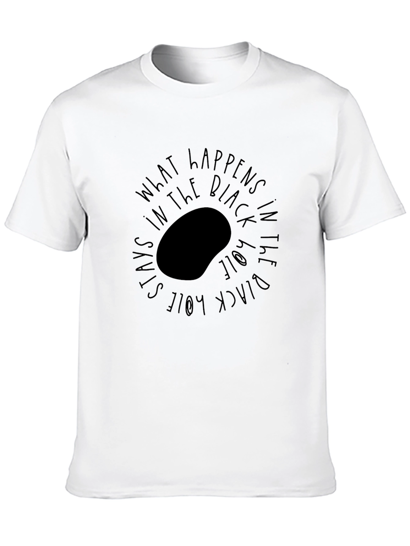 Black Black Hole Graphic Tee - What Happens in the Black Hole view 10