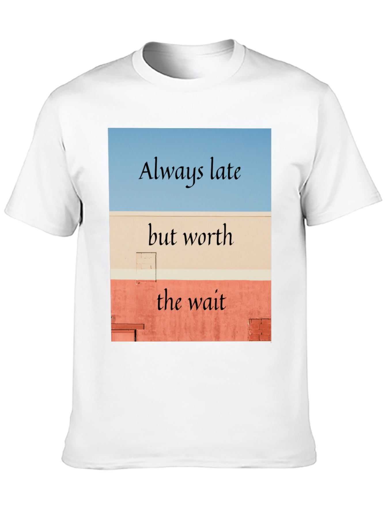 Black Always Late Worth the Wait Black T-Shirt view 10