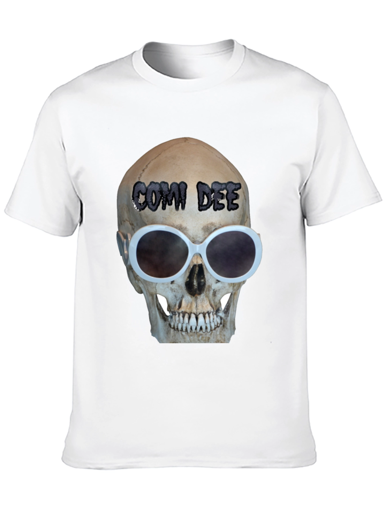 Black Skull Sunglasses T-Shirt - Comi Dee view 10
