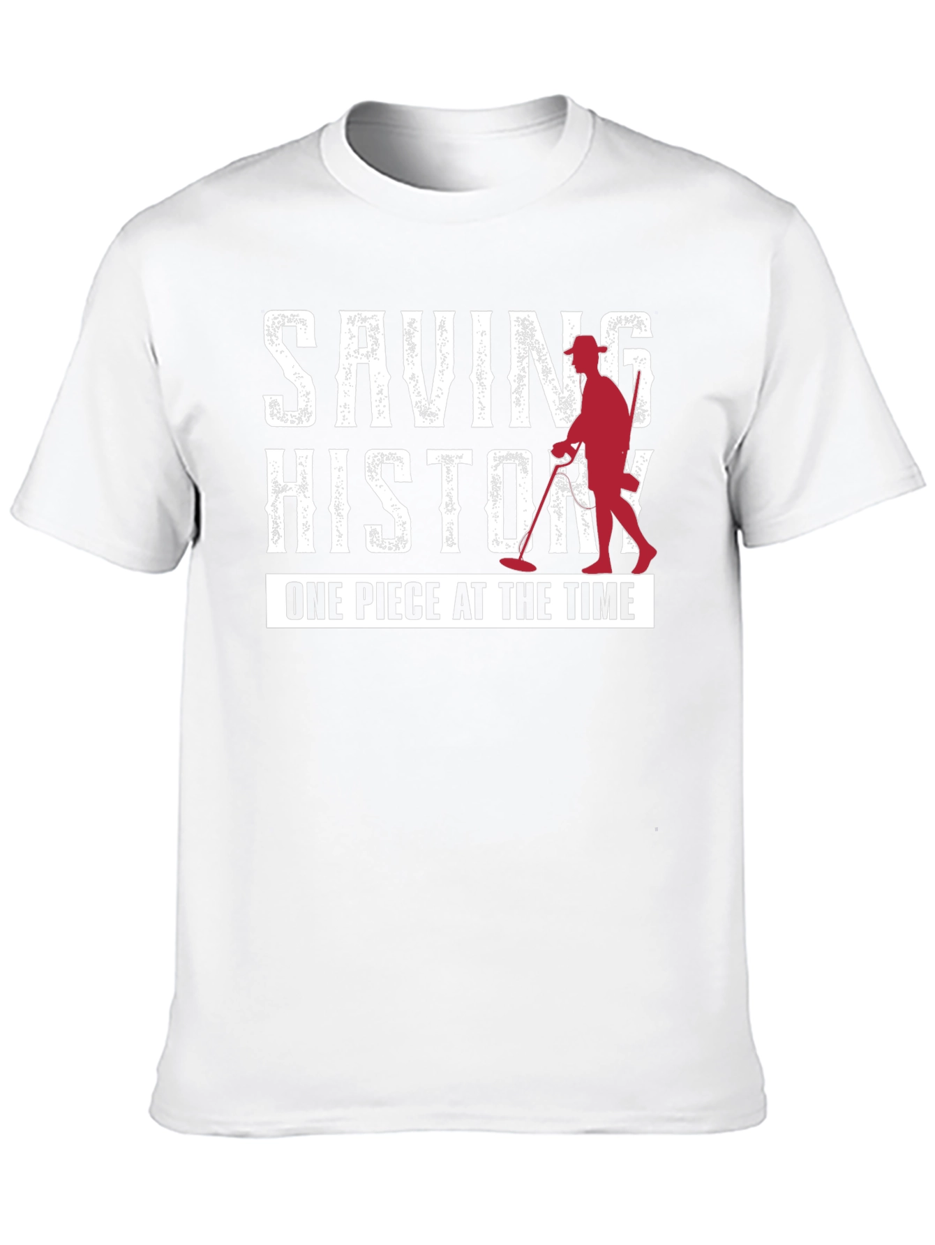 Black Saving History Metal Detecting T-Shirt view 10