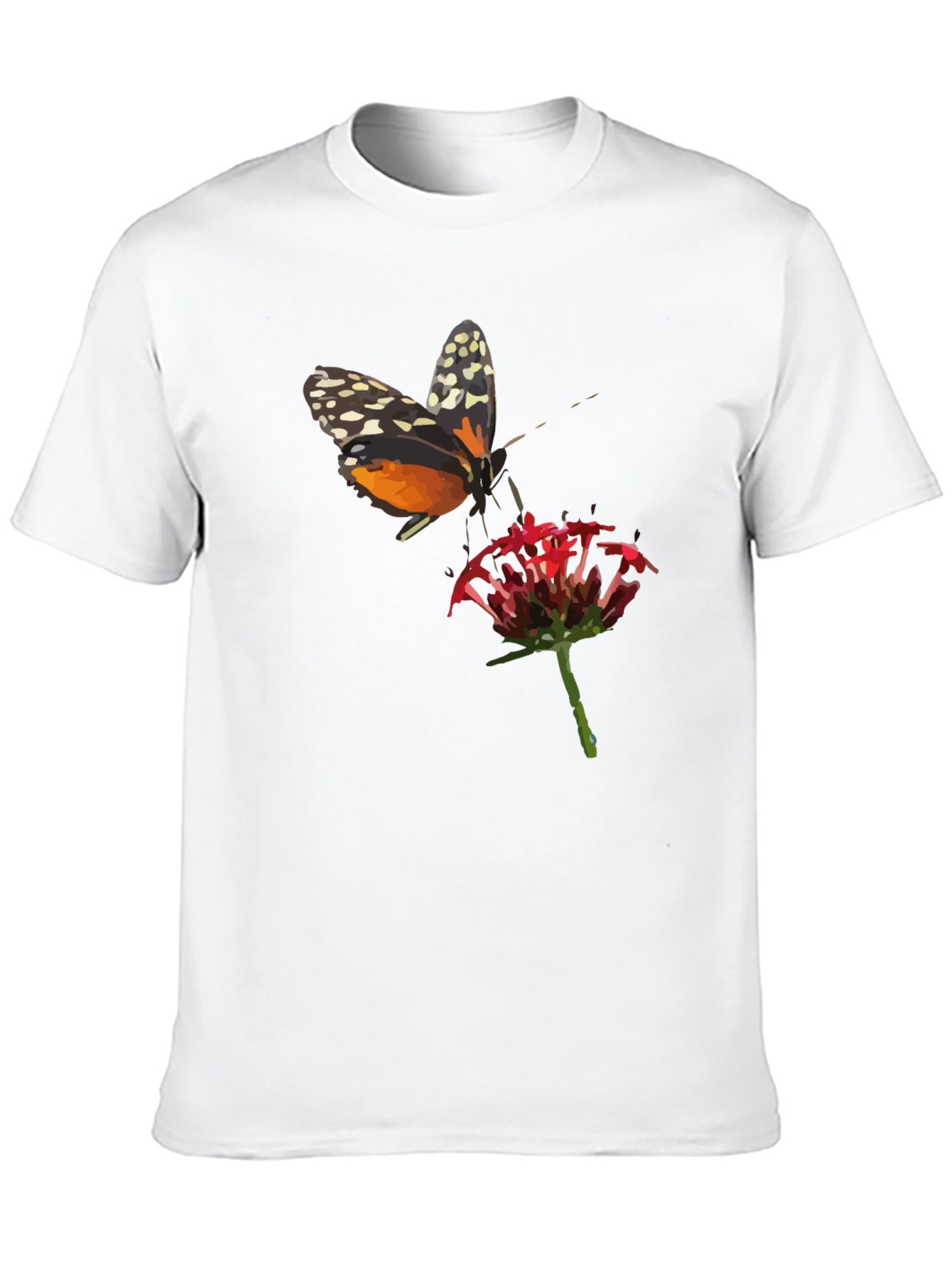 Black Butterfly Graphic T-Shirt - Stylish Men's Black Tee view 10
