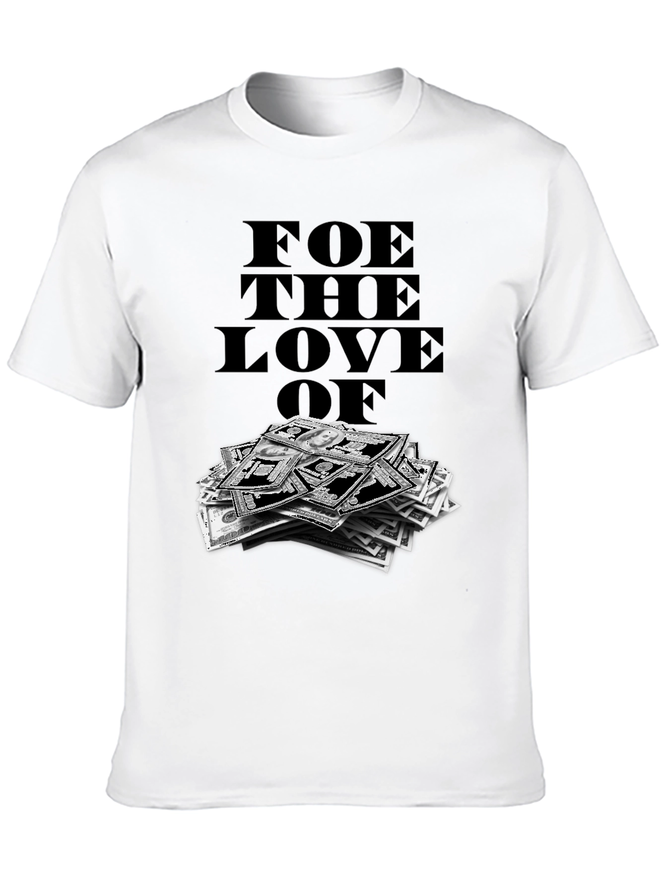 Black Foe The Love Of Money Graphic T-Shirt view 10