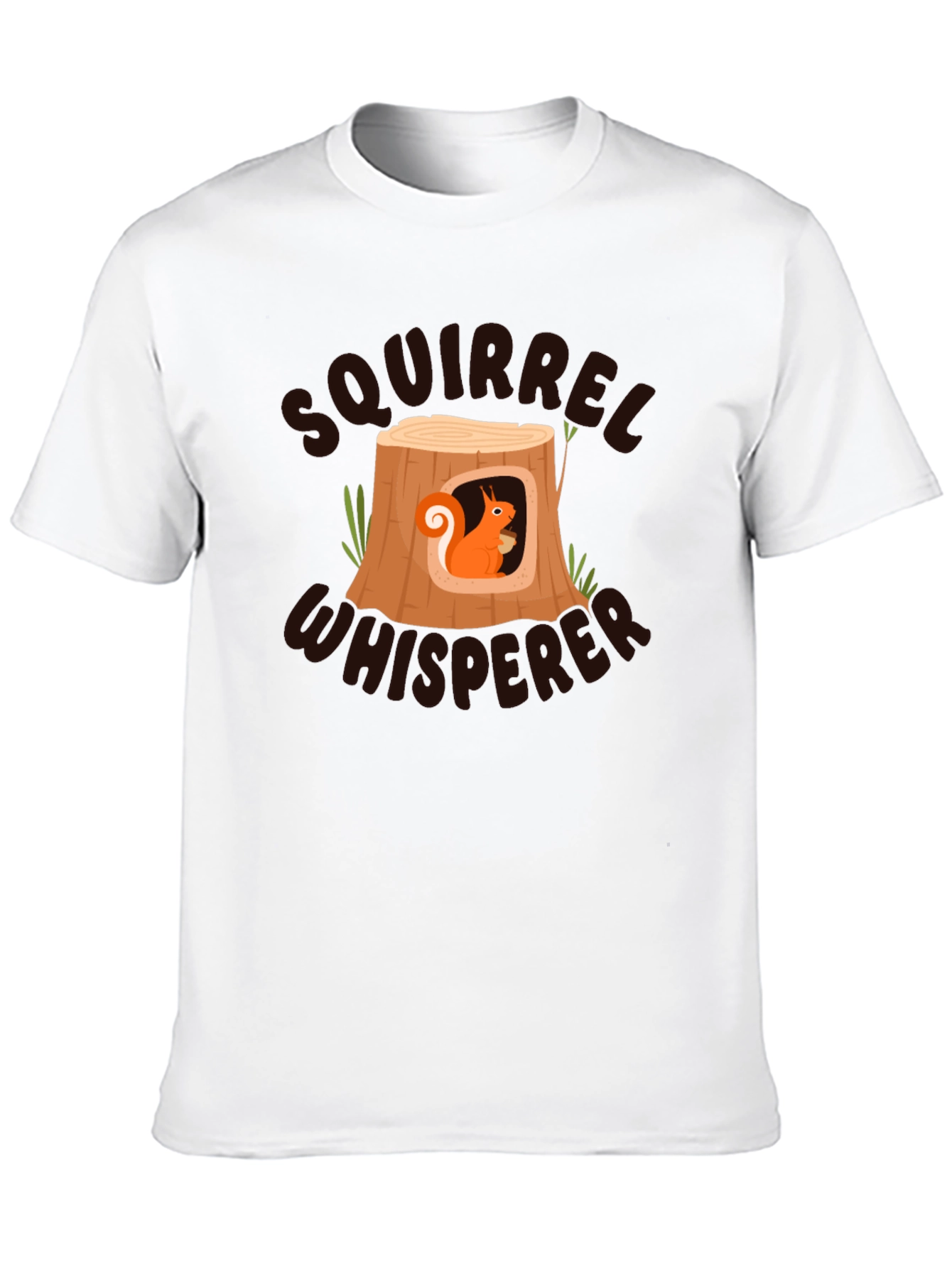Black Squirrel Whisperer Black T-Shirt - Nature Lover Tee view 10