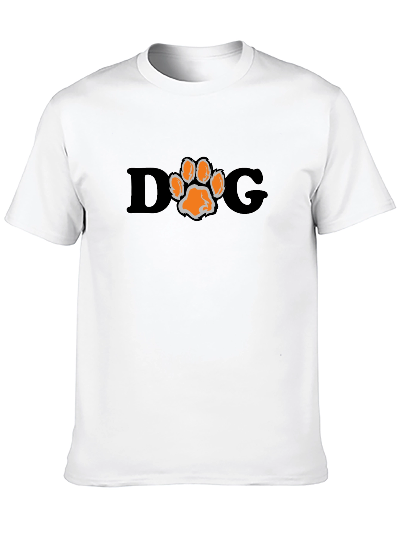 Black DOG Paw Print Graphic Tee view 10